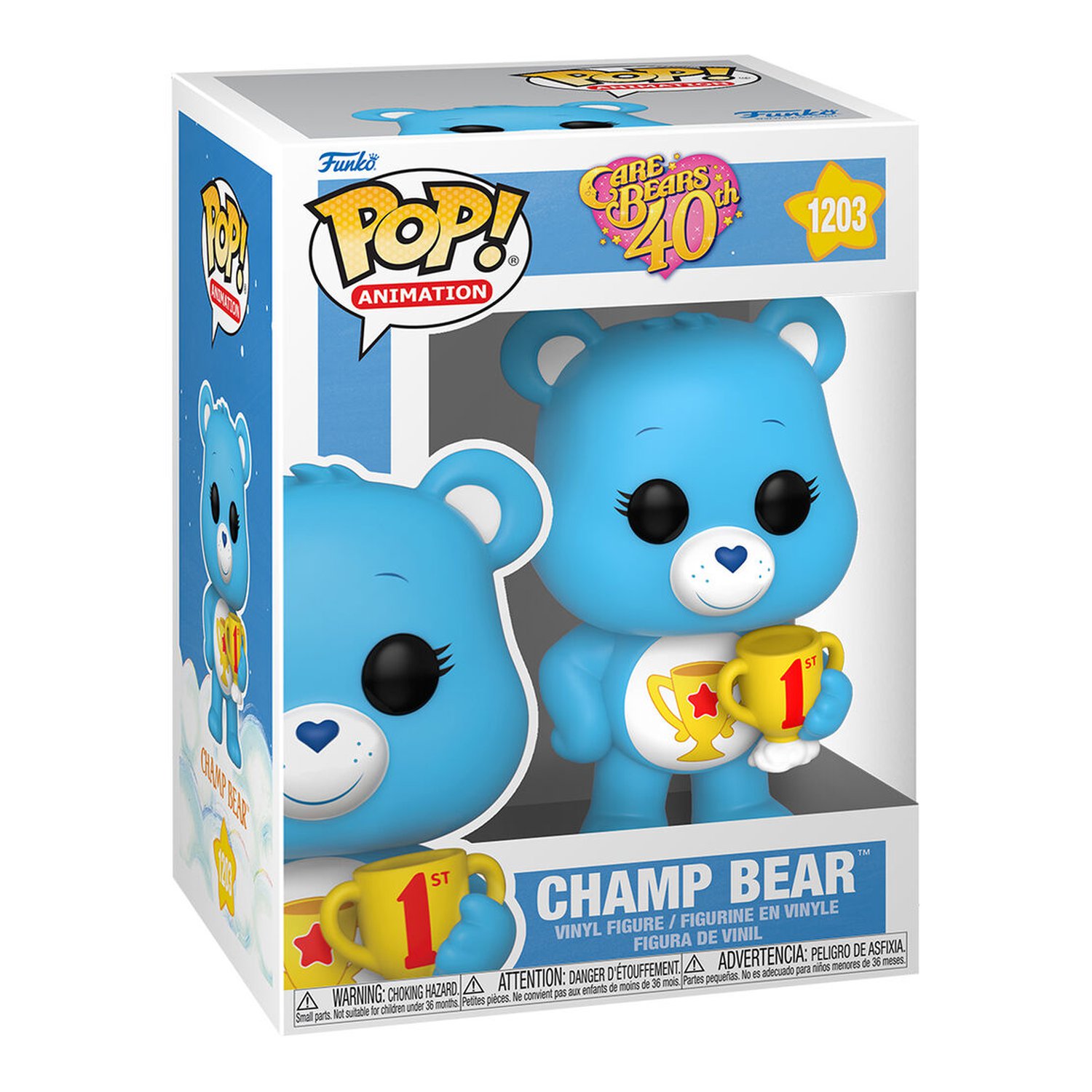 Figura POP Care Bears 40th Anniversary Champ Bear