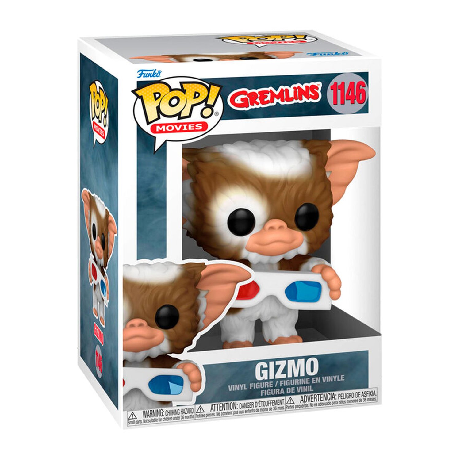 Figura POP Gremlins Gizmo with 3D Glasses