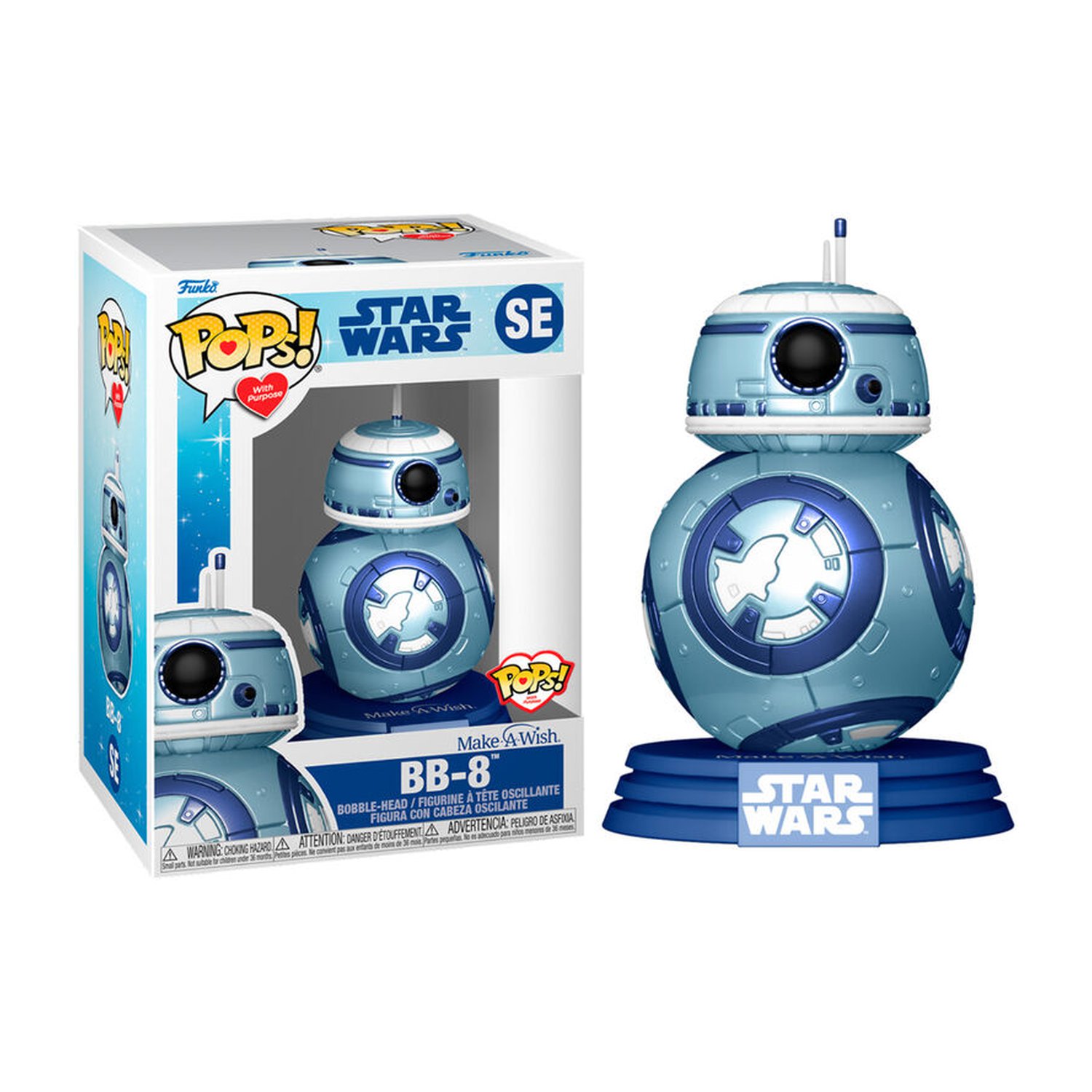 Figura POP Star Wars Make a Wish BB-8 Metallic
