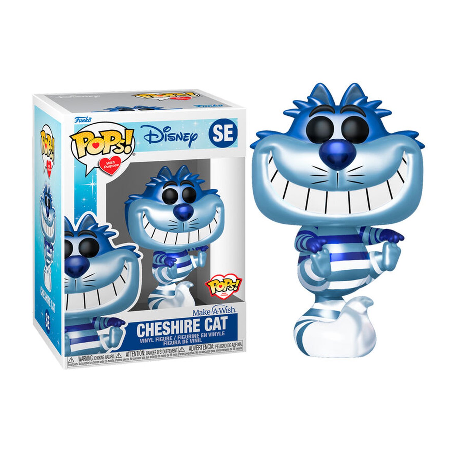 Figura POP Disney Make a Wish Cheshire Cat Metallic