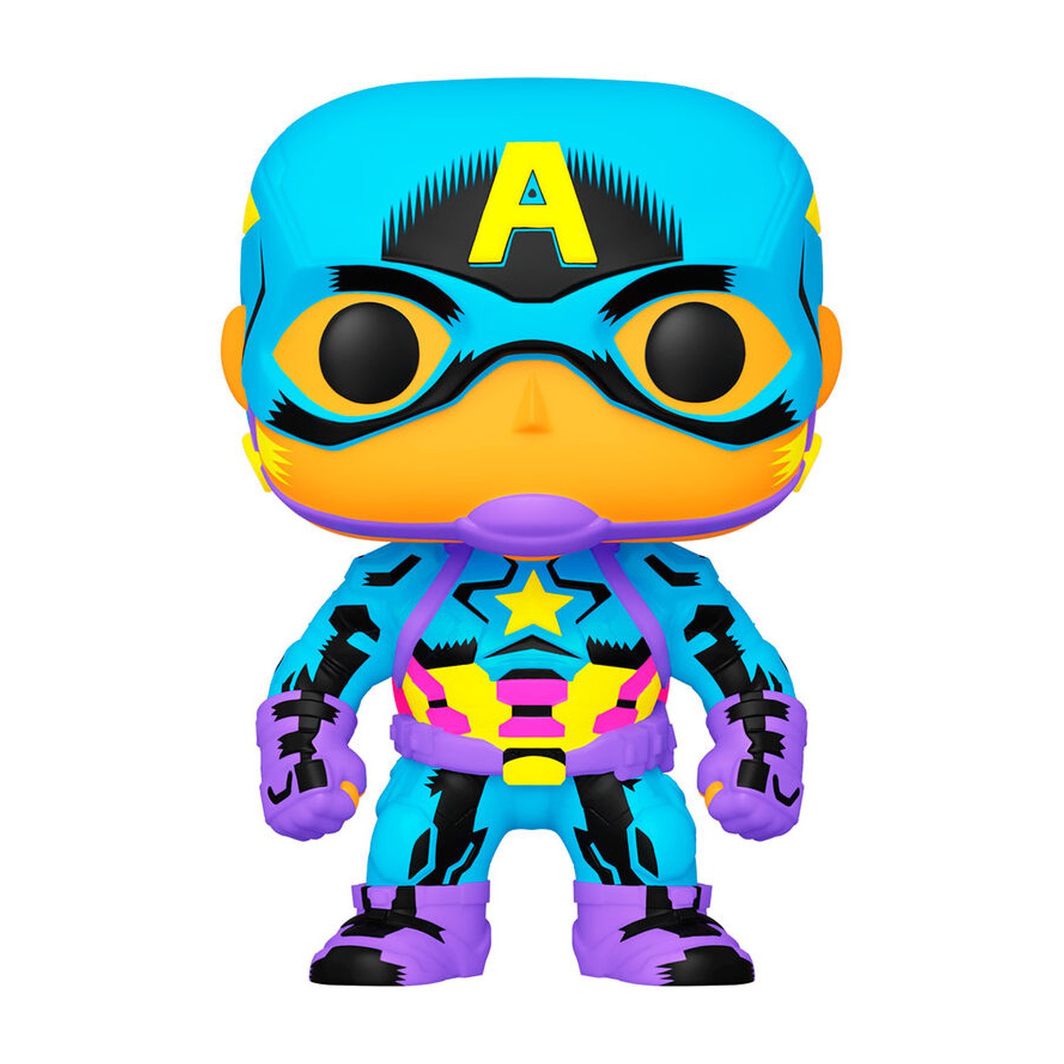 Figura POP Marvel Captain America Black Light Exclusive