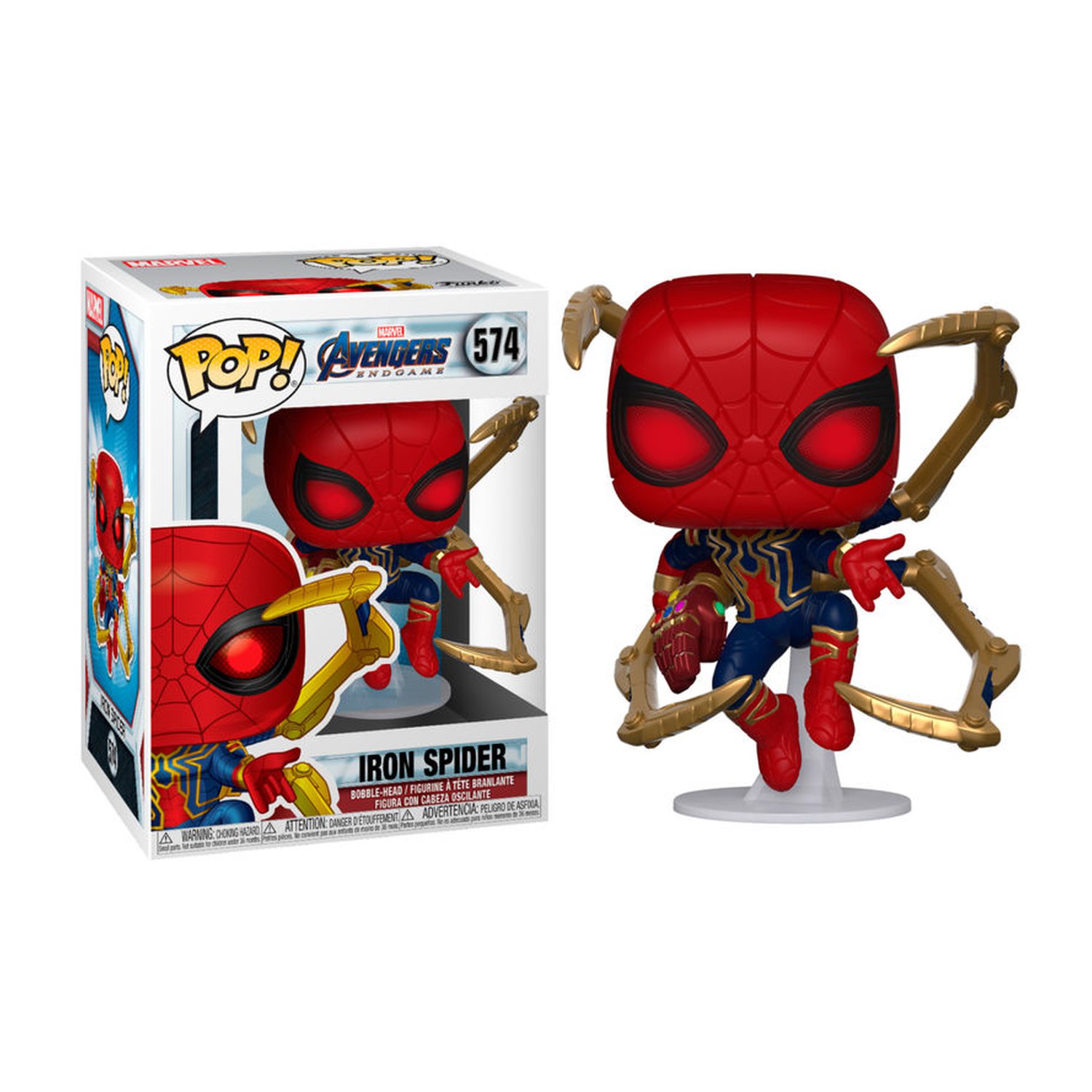 Figura POP Marvel Vengadores Endgame Iron Spider with Nano Gauntlet