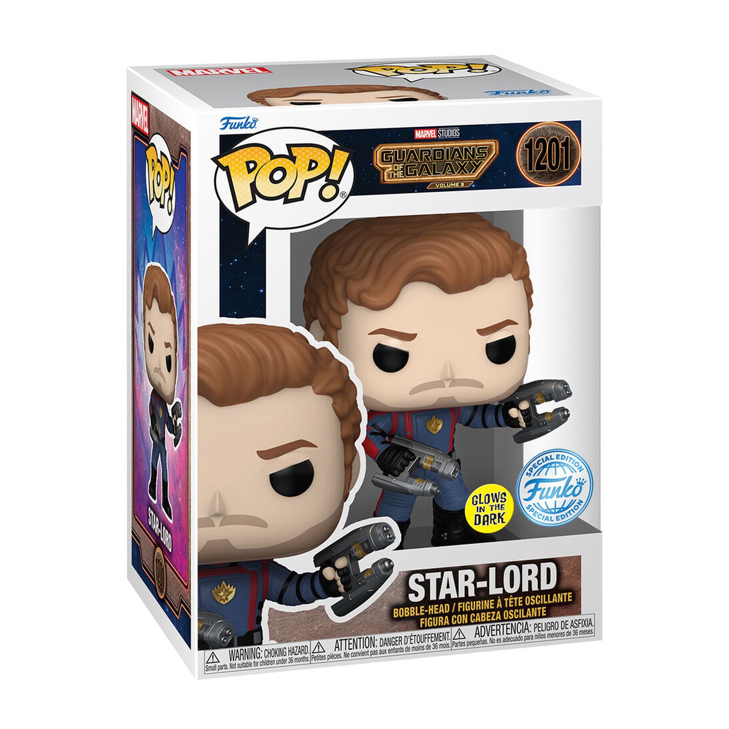 Figura POP Marvel Guardianes de la Galaxia Star-Lord Exclusive