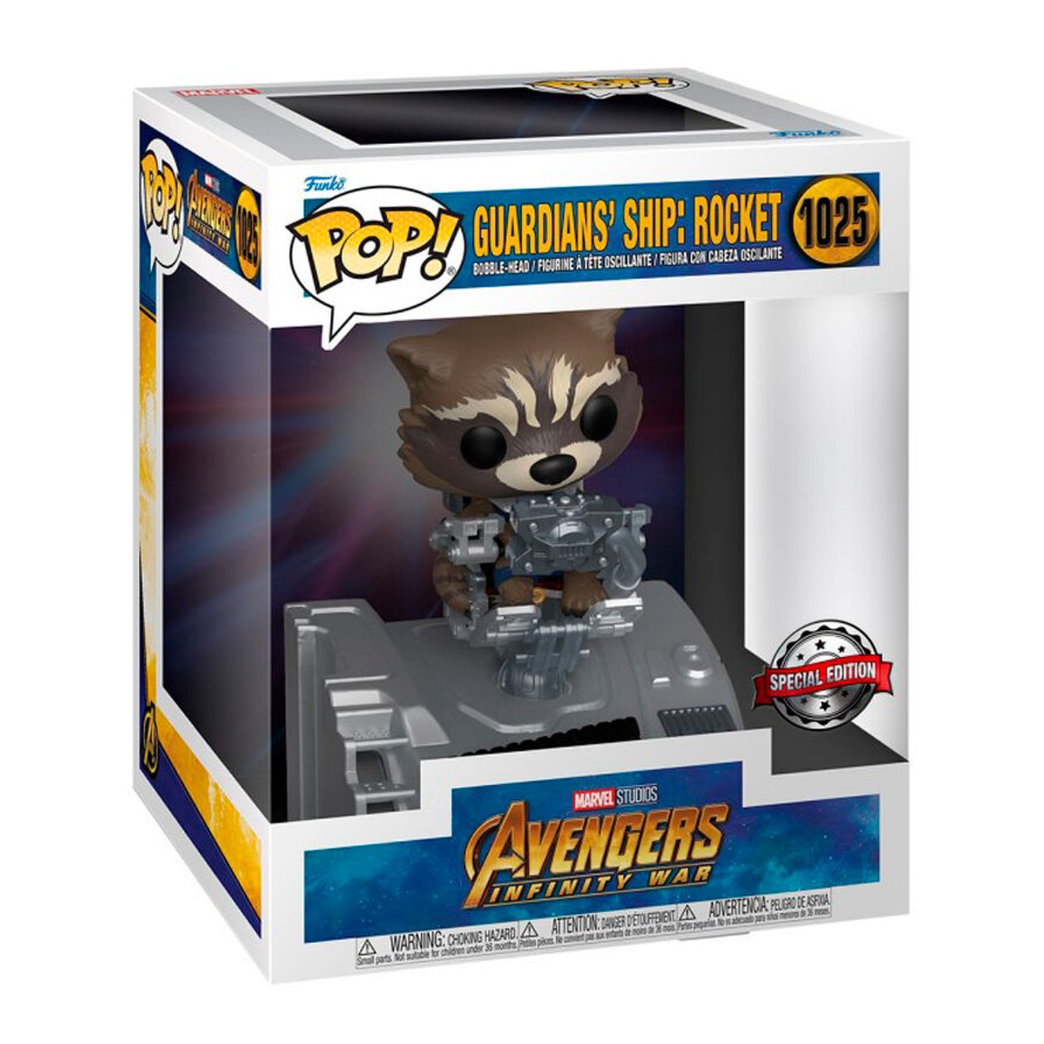 Figura POP Deluxe Marvel Guardianes de la Galaxia Guardians Ship Rocket Exclusive