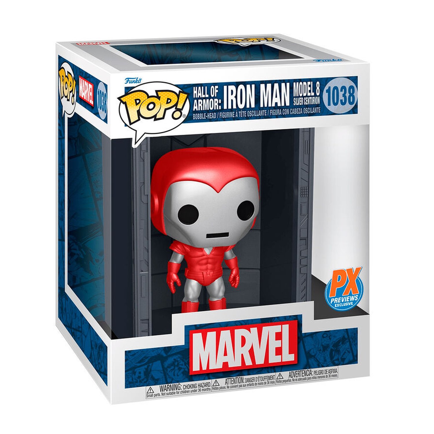 Figura POP Deluxe Marvel Hall of Armor Iron Man Model 8 Exclusive