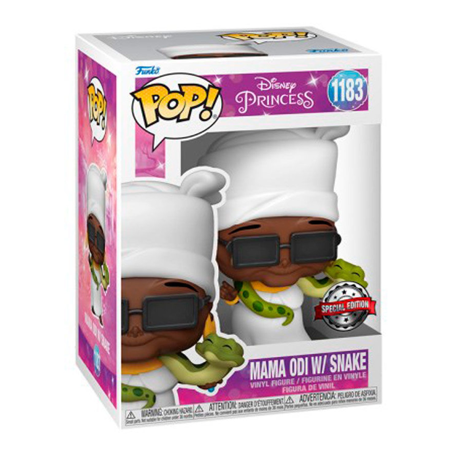 Figura POP Disney Tiana y el Sapo Mama Odi Snake Exclusive