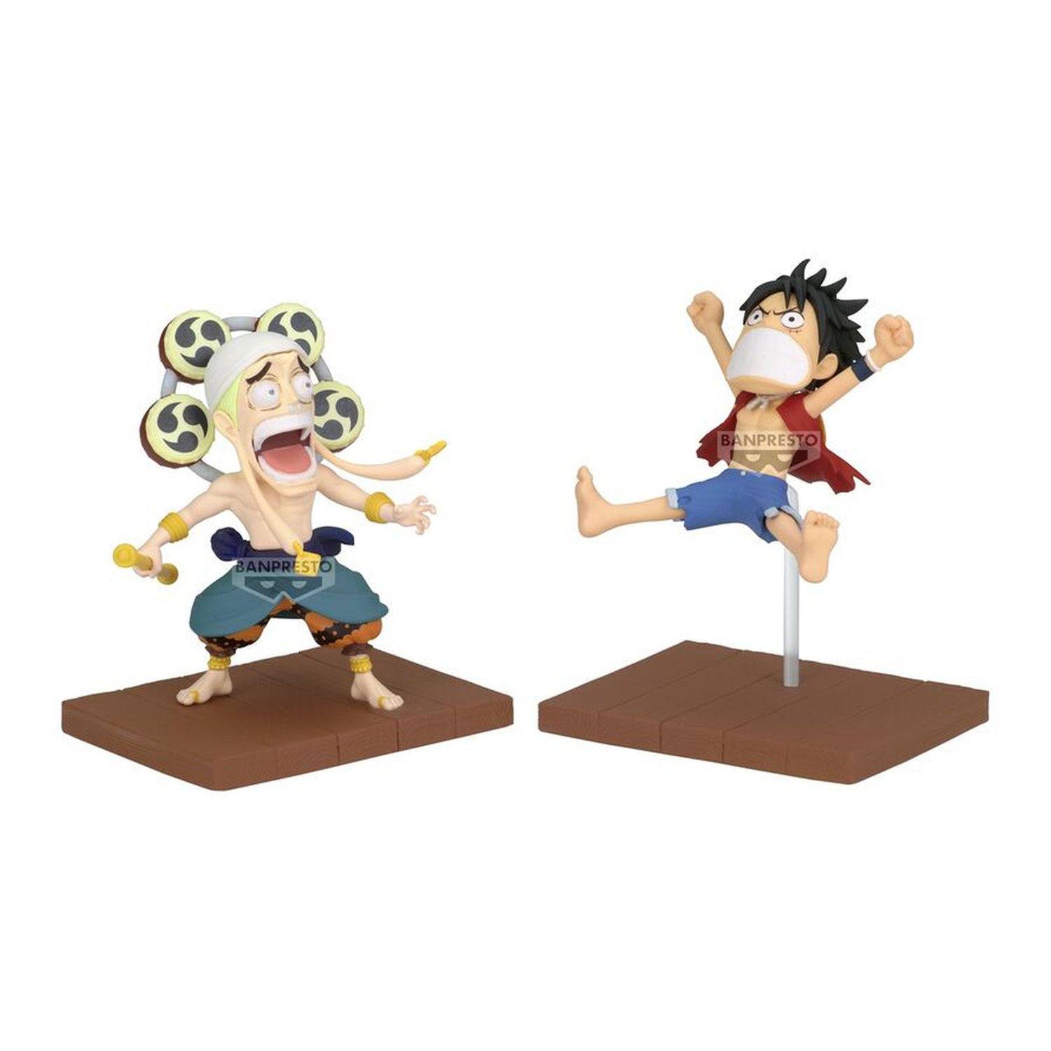 Figura Monkey D Luffy & Enel World Collectable One Piece 7cm