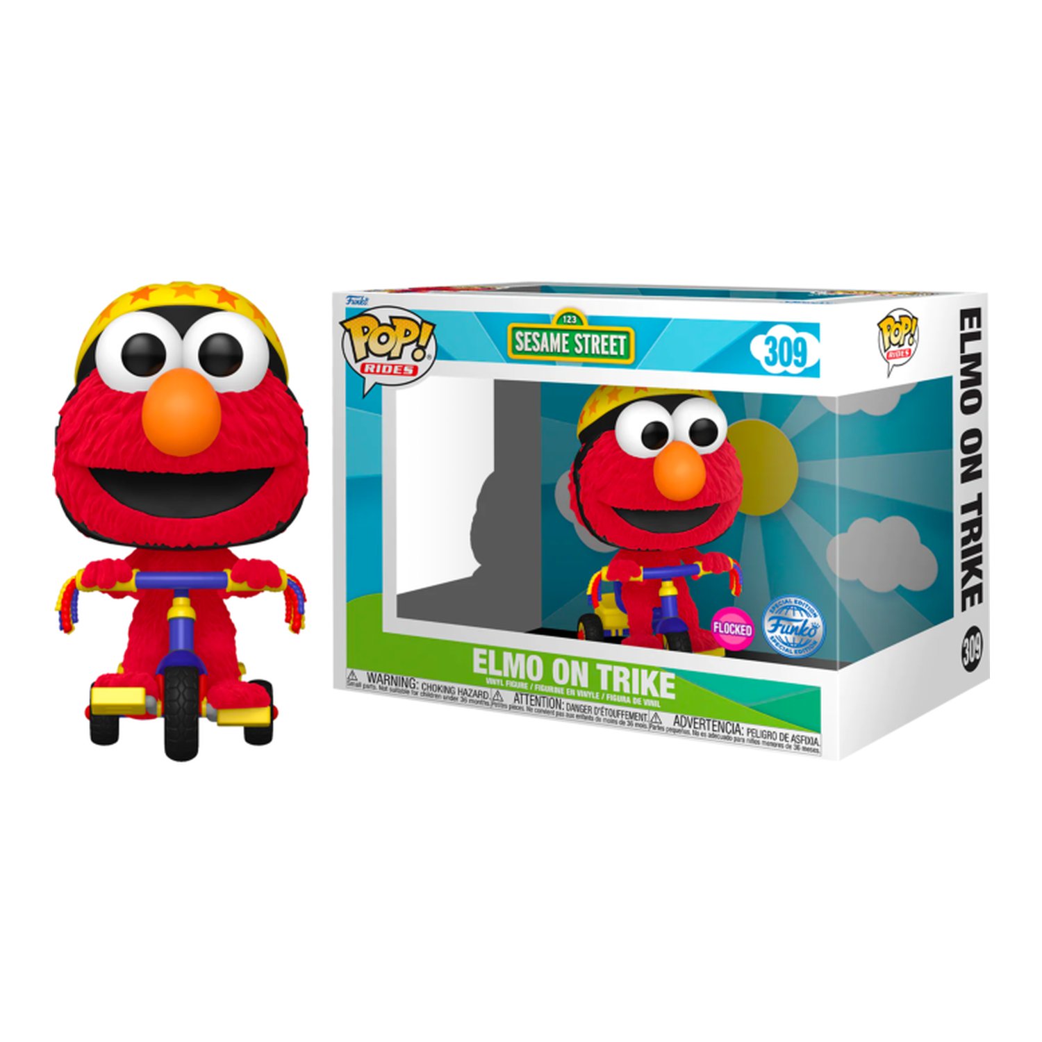 Figura POP Rider Barrio Sesamo Elmo on Trike Exclusive