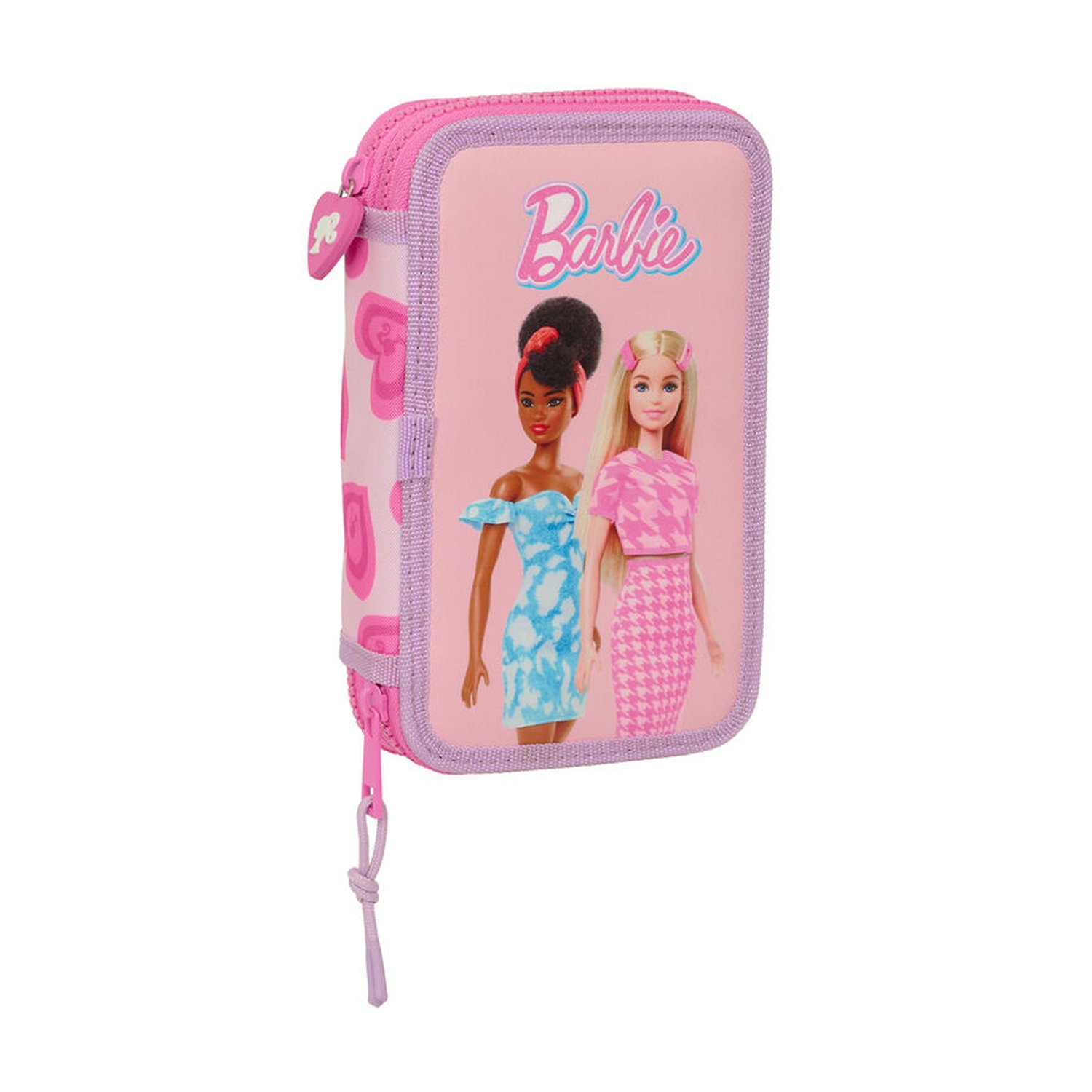 Plumier Love Barbie 28pzs doble