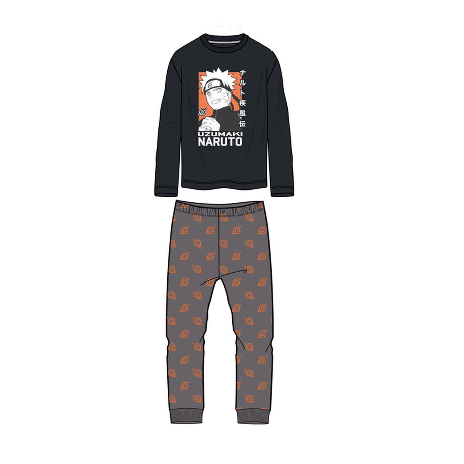 Pijama Naruto Shippuden algodon (6 Uds)