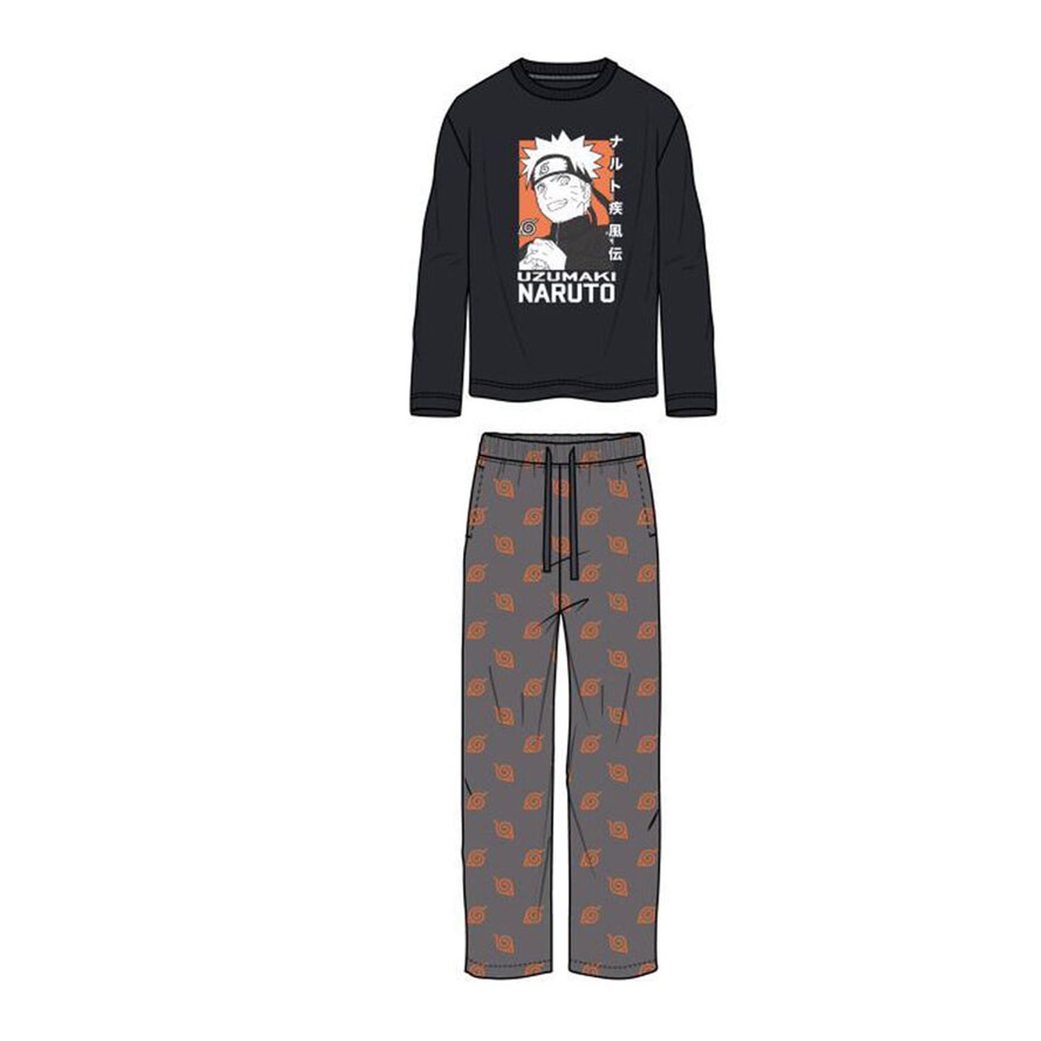 Pijama Naruto Shippuden adulto algodon (8 Uds)