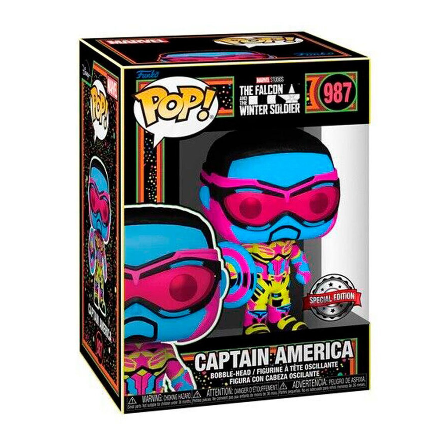 Figura POP Marvel Falcon y el Soldado de Invierno Capitan America Exclusive