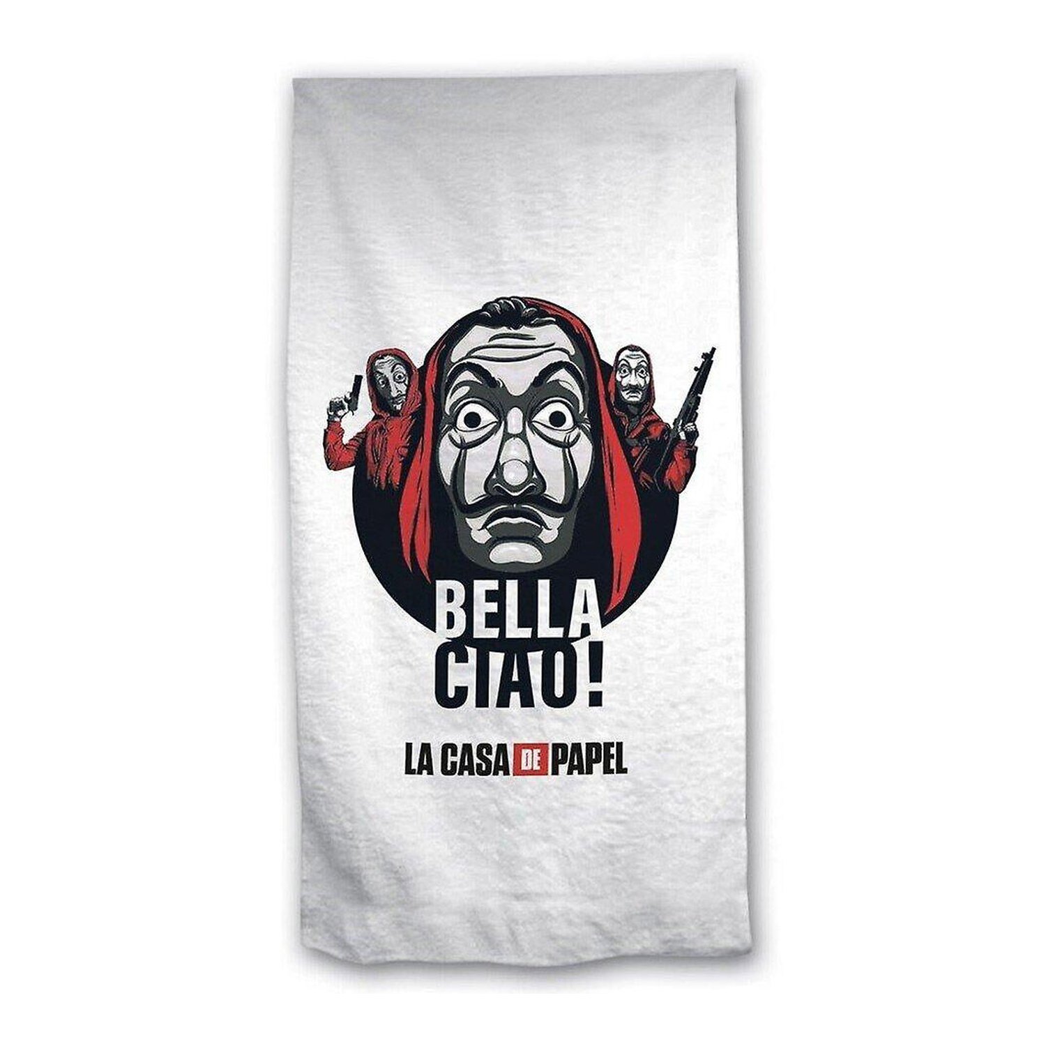 Toalla Bella Ciao! La Casa de Papel microfibra