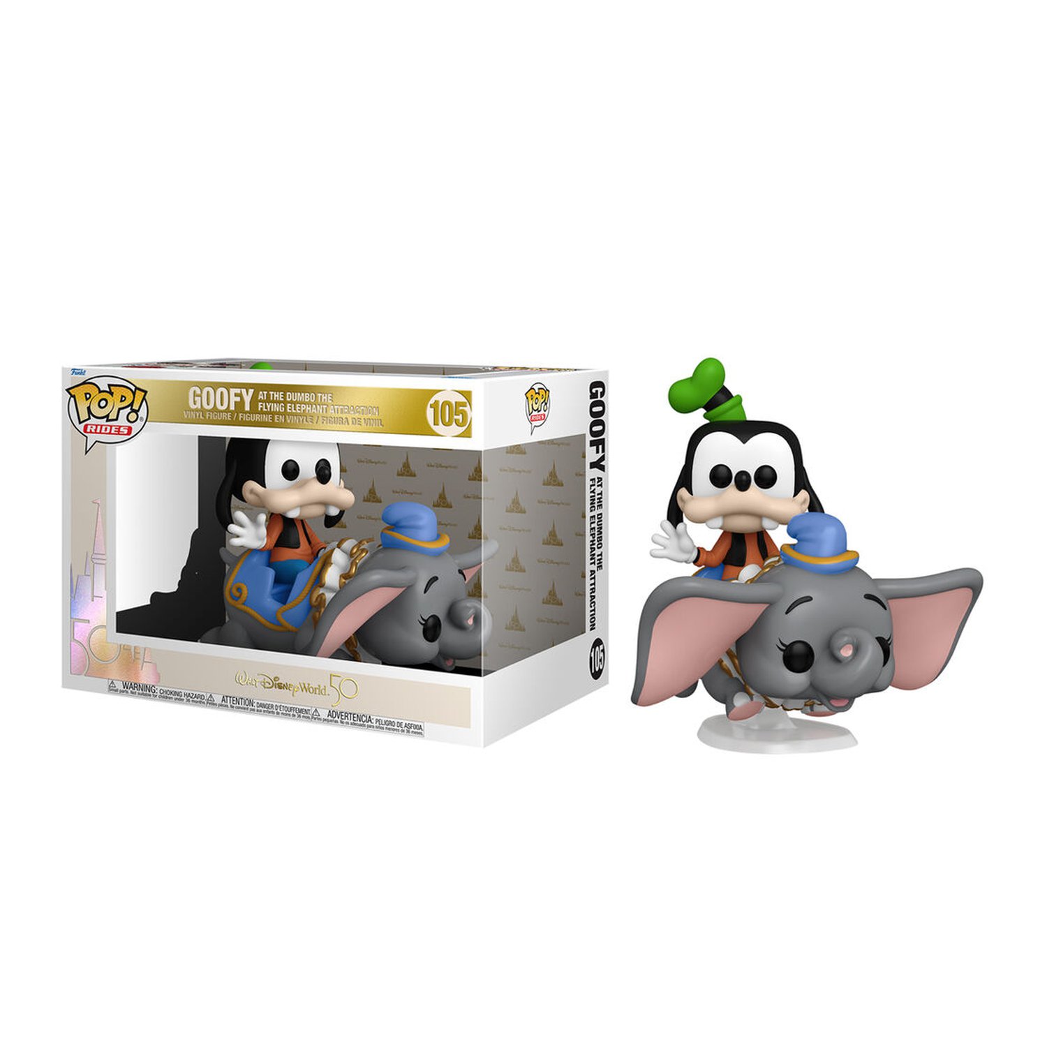 Figura POP Disney World 50th Goofy At the Dumbo the Flying Elephant Attraction