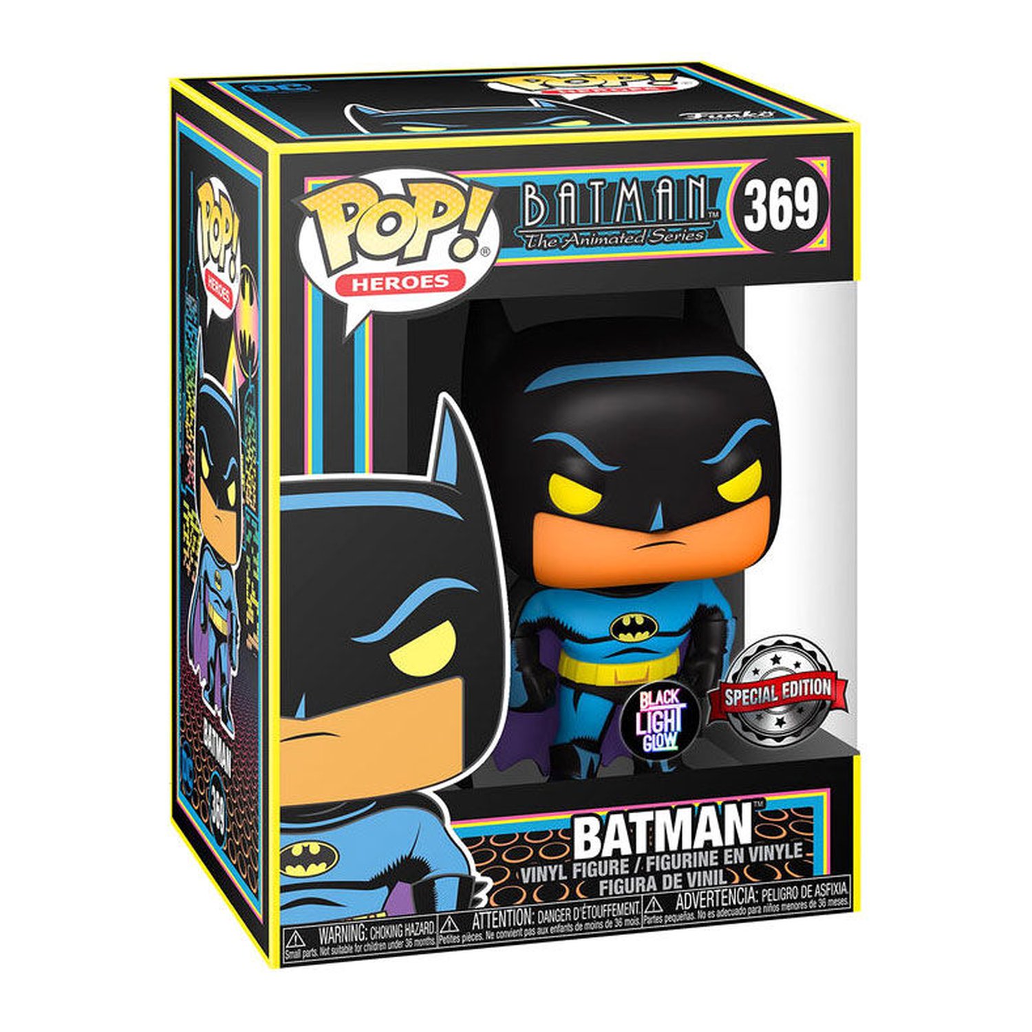 Figura POP DC Comics Batman Black Light Exclusive