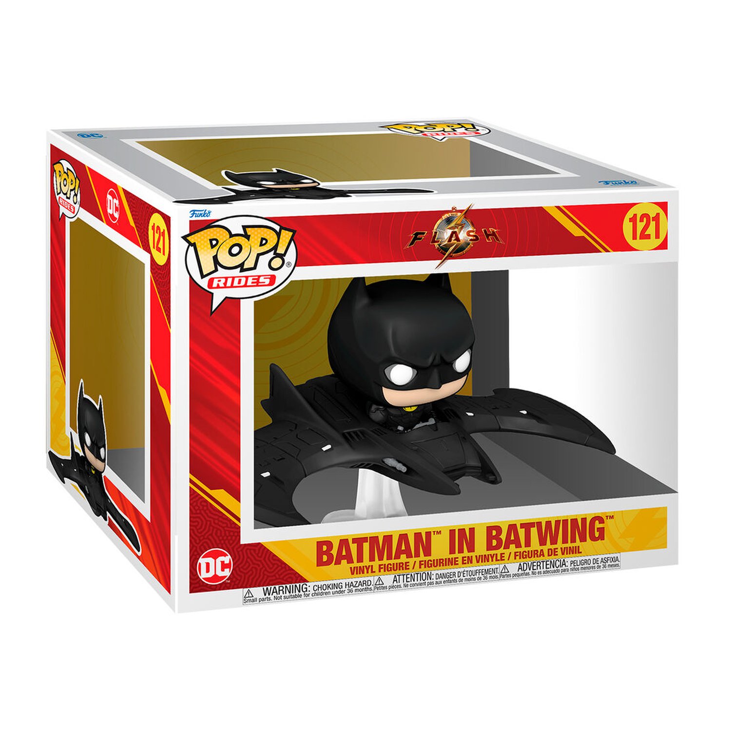 Figura POP Ride Deluxe DC Comics The Flash Batman in Batwing