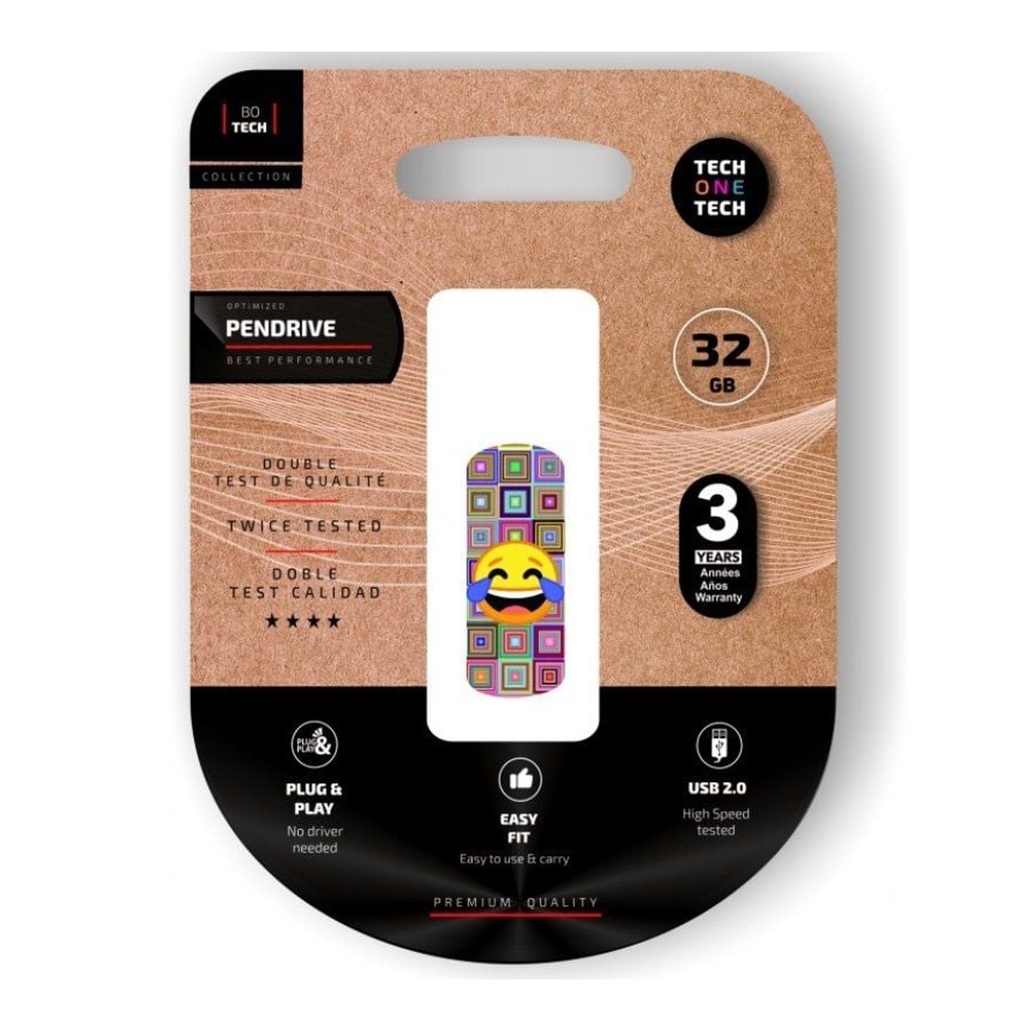 Pendrive 32GB Tech One Tech Emoji meparto USB 2.0