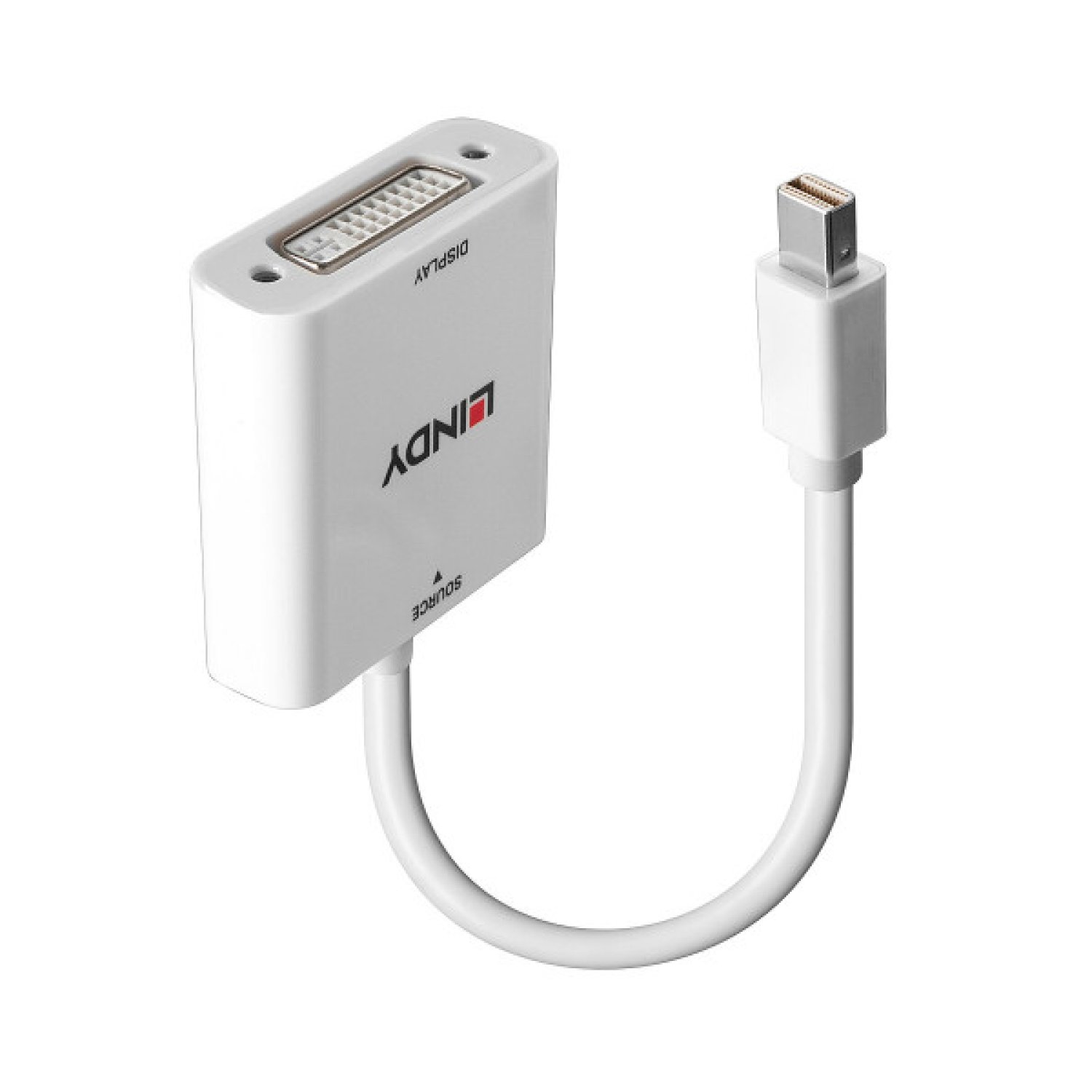 Lindy · Adaptador Mini DisplayPort a DVI-I · 0,18 m