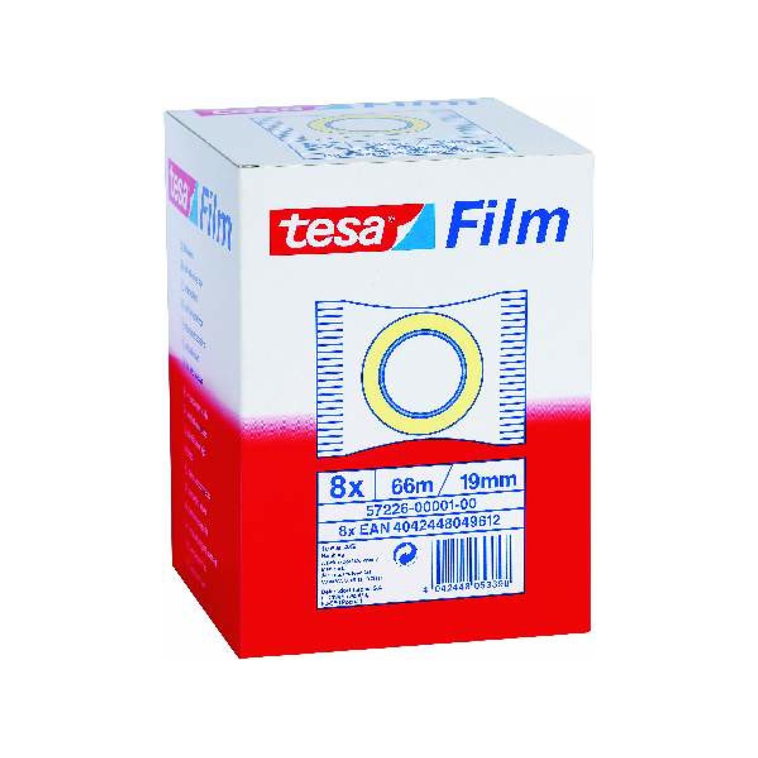 Tesa · Cinta Adhesiva Standard · 19mm x 66m · Bolsita Transparente