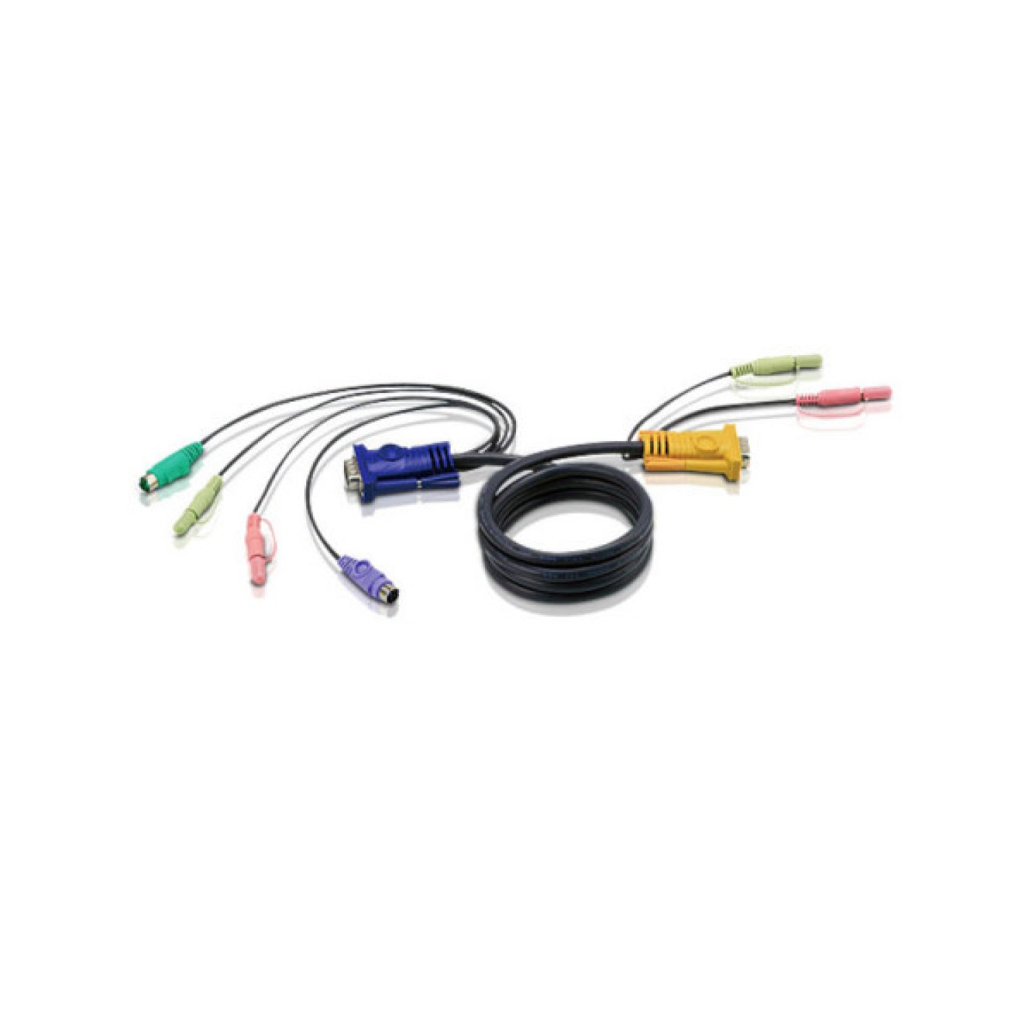 ATEN · Cable KVM PS/2 · SPHD 3 en 1 · 1,8 m · Con Audio