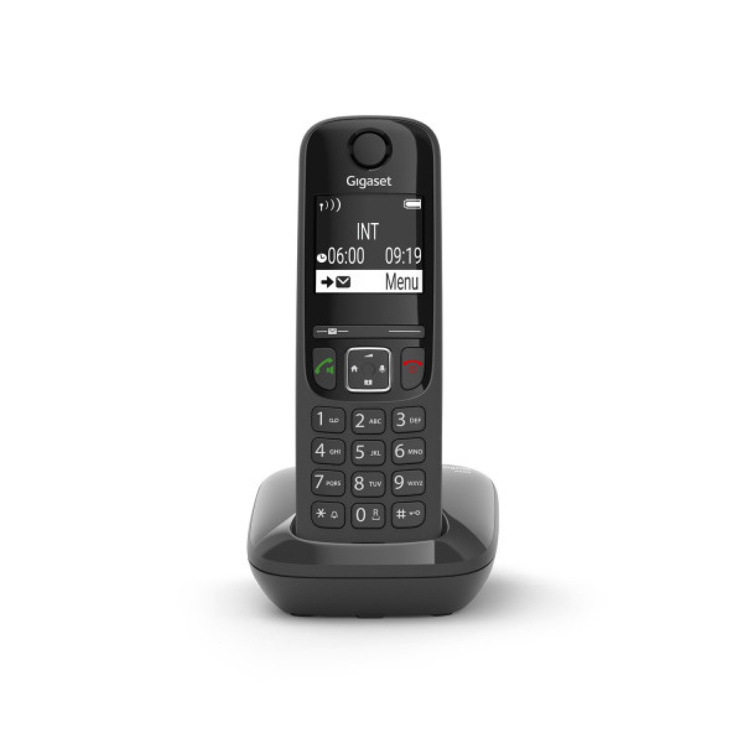 Gigaset AS690 · Teléfono DECT · Identificador de Llamadas · Negro