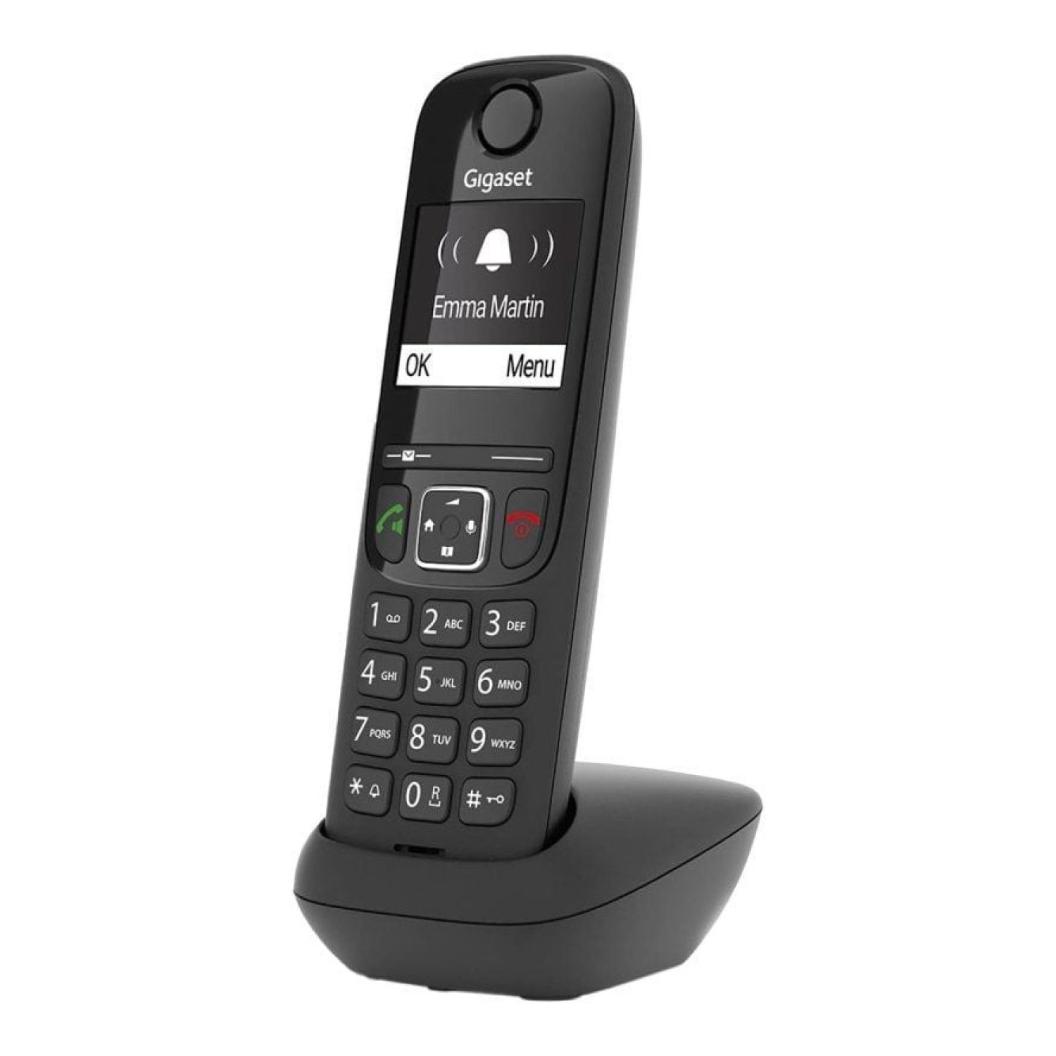 Gigaset AS690 · Teléfono DECT · Identificador de Llamadas · Negro