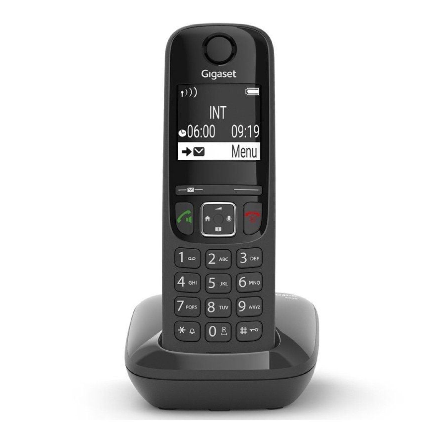 Gigaset AS690 · Teléfono DECT · Identificador de Llamadas · Negro