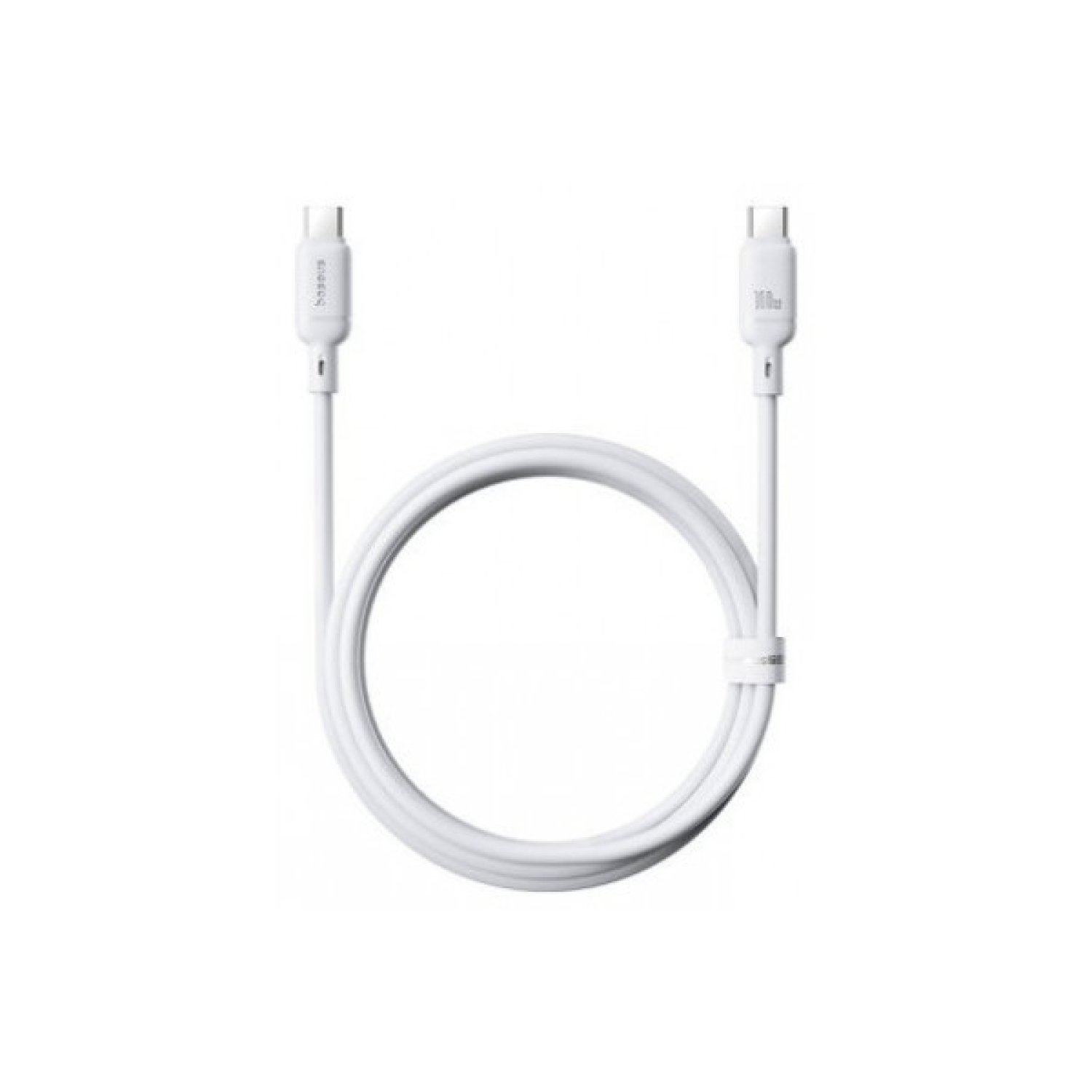 Baseus Silky · Cable USB-A a USB-C · 3A · 1M · Blanco Lunar