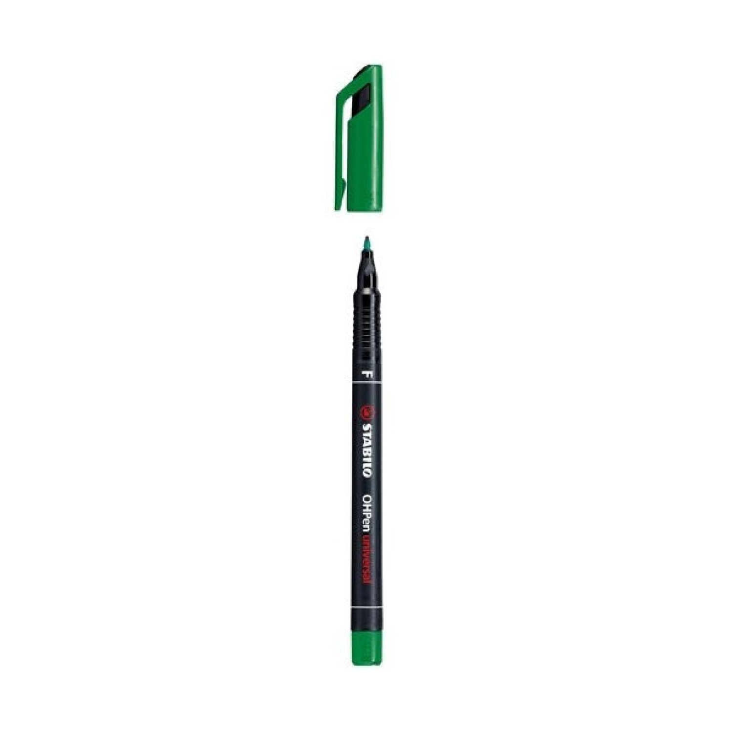 Stabilo · Marcador Permanente Punta Fina · 0,7mm · Verde · Paquete 10 unidades