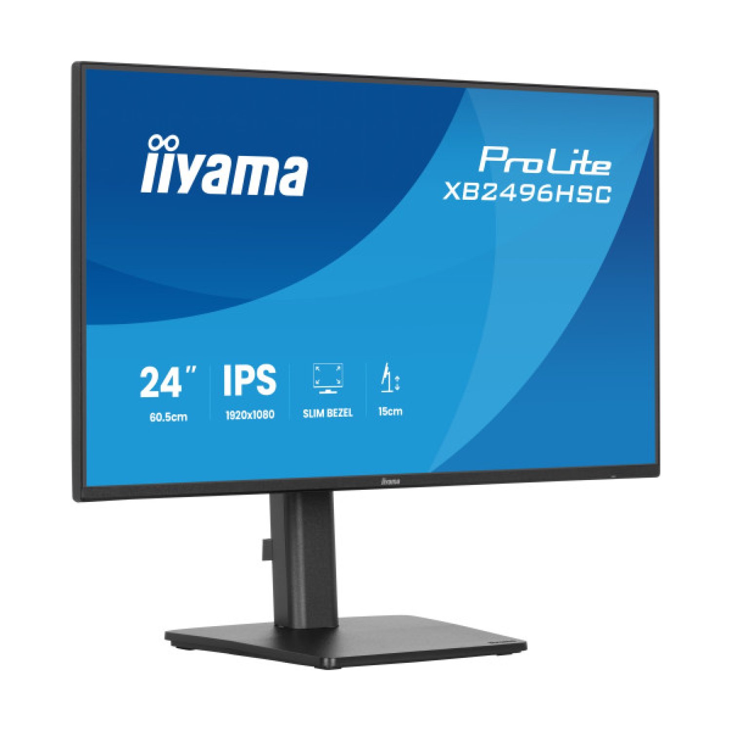 Iiyama · Monitor 23,8" Full HD · Panel IPS · USB-C · HDMI · DisplayPort · Altura Ajustable
