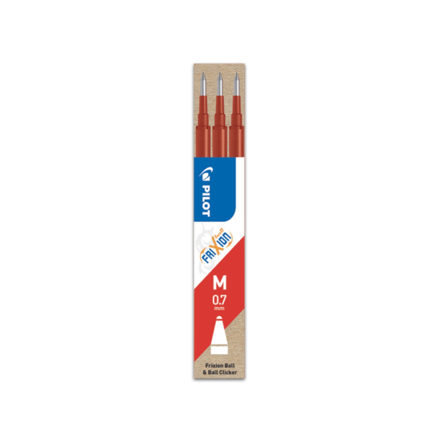 Pilot Frixion · Pack 3 Bolígrafos Rojo · Tinta Termosensible · Borrable