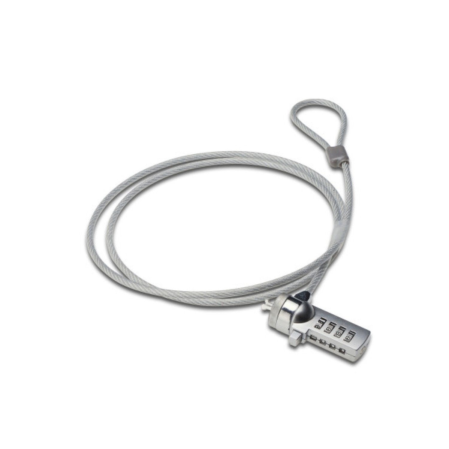 Ewent EW1241 · Cable Antirrobo · 1,5 m · Plata