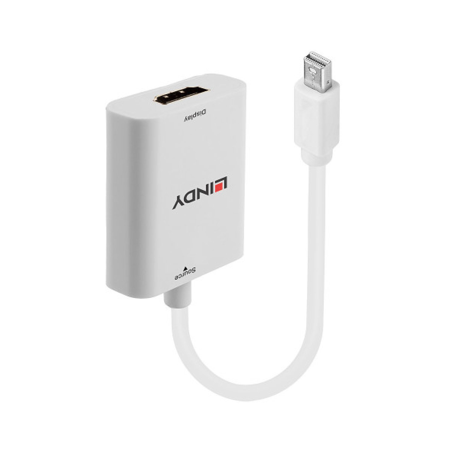 Lindy · Adaptador Mini DisplayPort a HDMI · Tipo A Estándar · Blanco