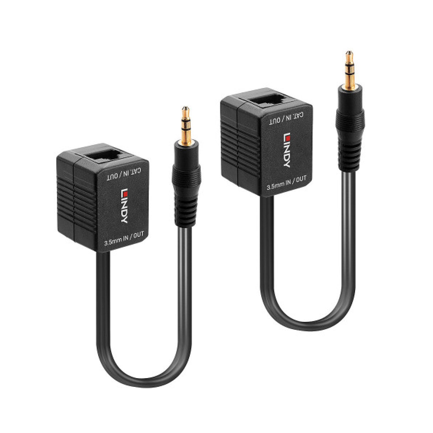 Lindy · Extensor AV · Transmisor y Receptor · Señal Audio/Vídeo · Negro