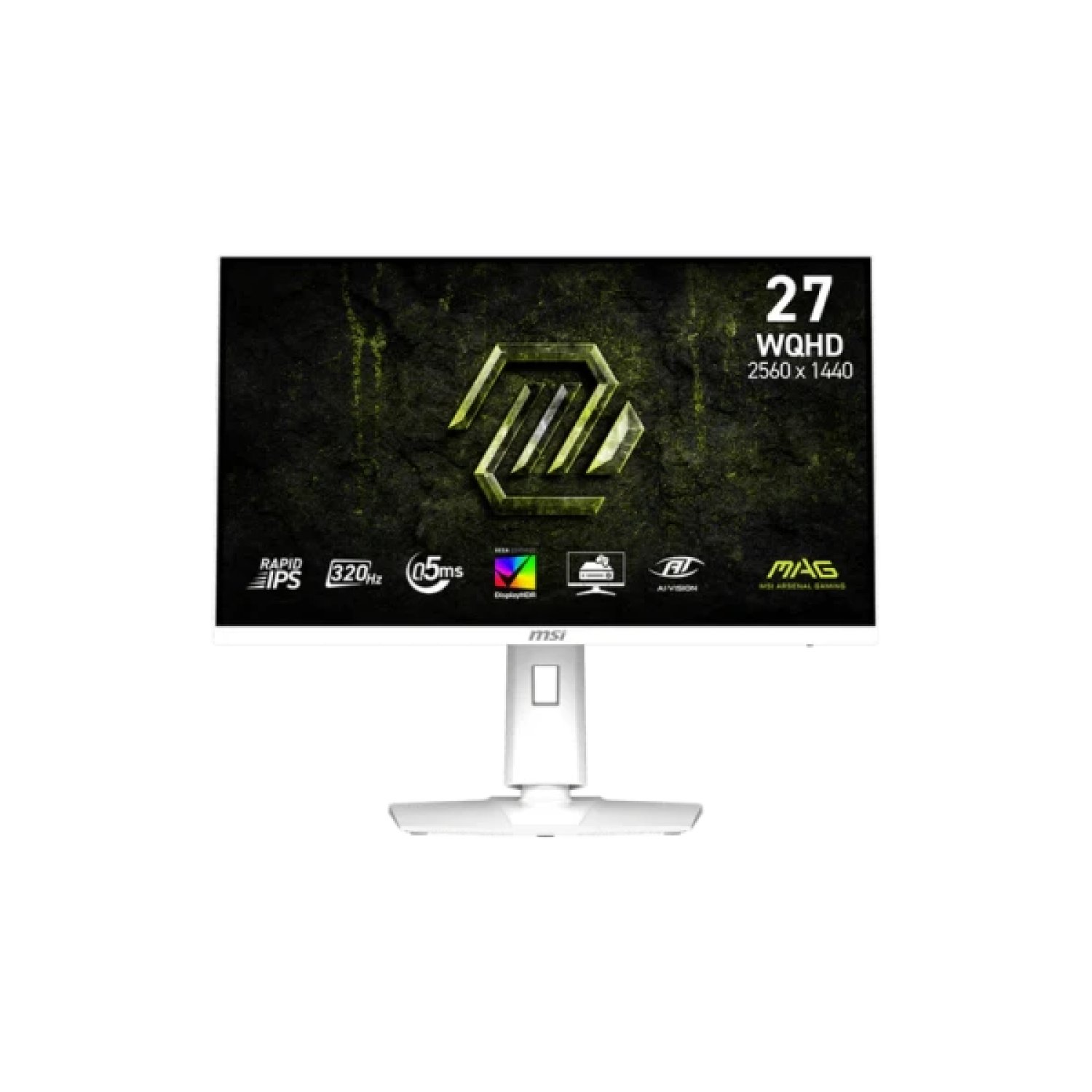 MSI MAG 274QRFW · 27" · 2560x1440 · 320Hz · IPS · Blanco