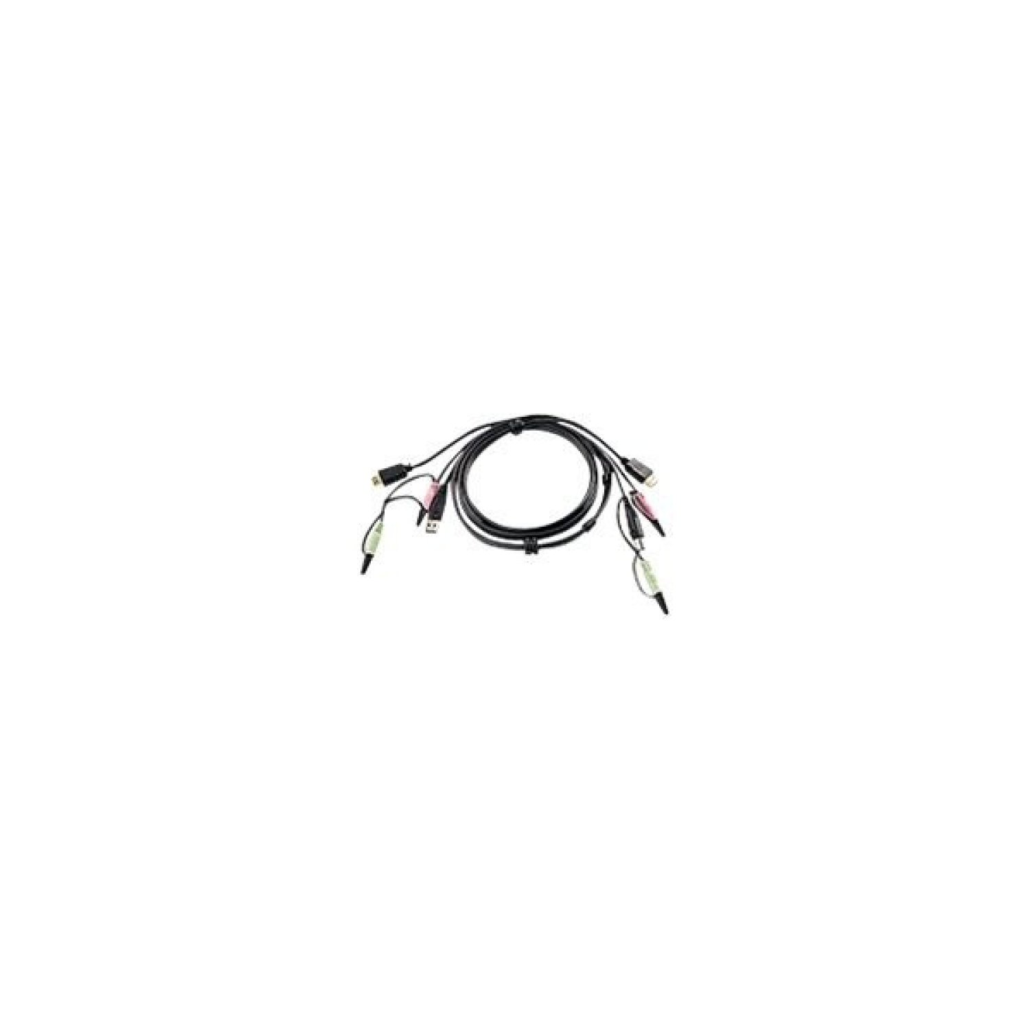 Aten Cable KVM · 1,8 m · Video, Teclado y Ratón · Negro