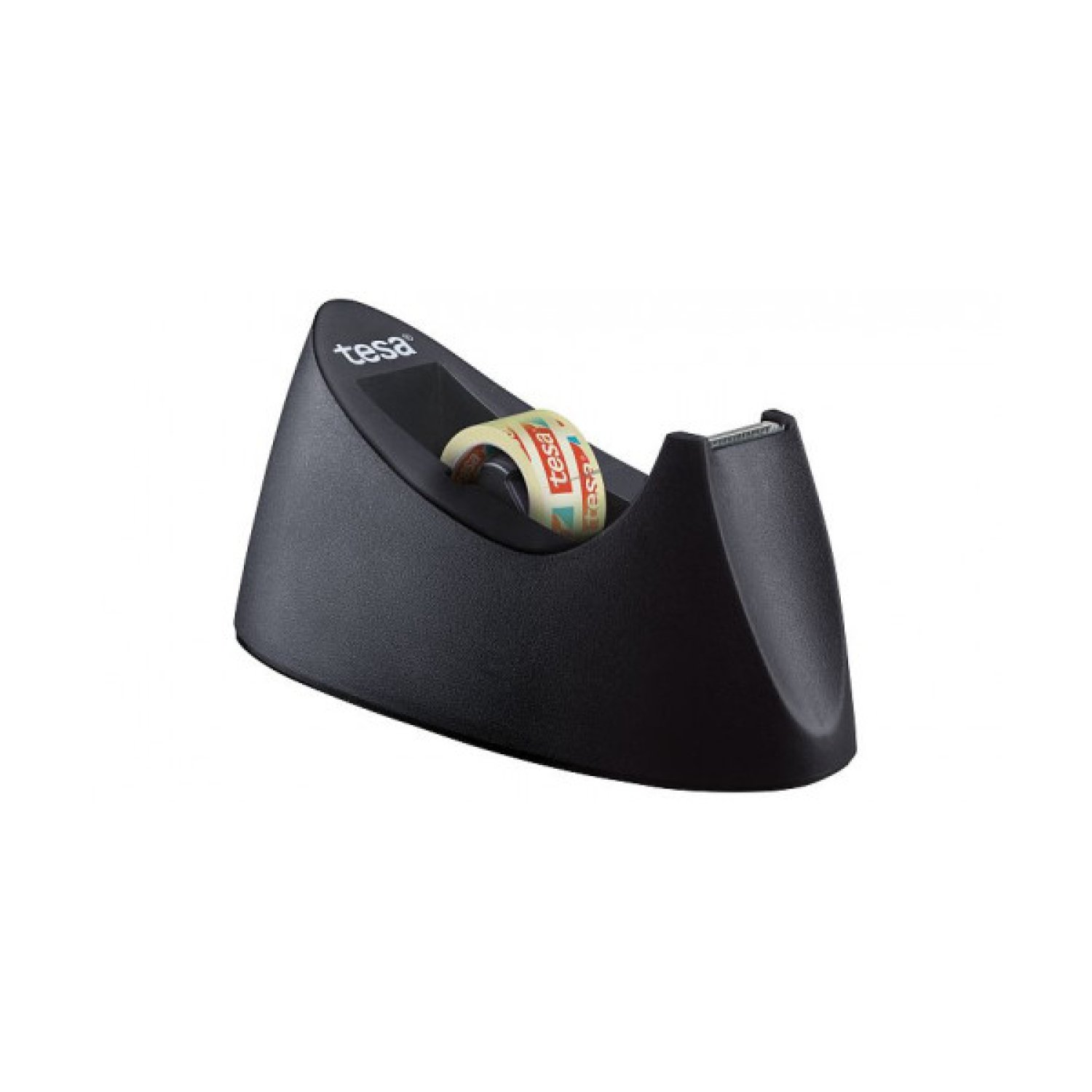 Tesa Easy Cut Curve · Dispensador Sobremesa · Antideslizante · 19mm x 10m · Negro