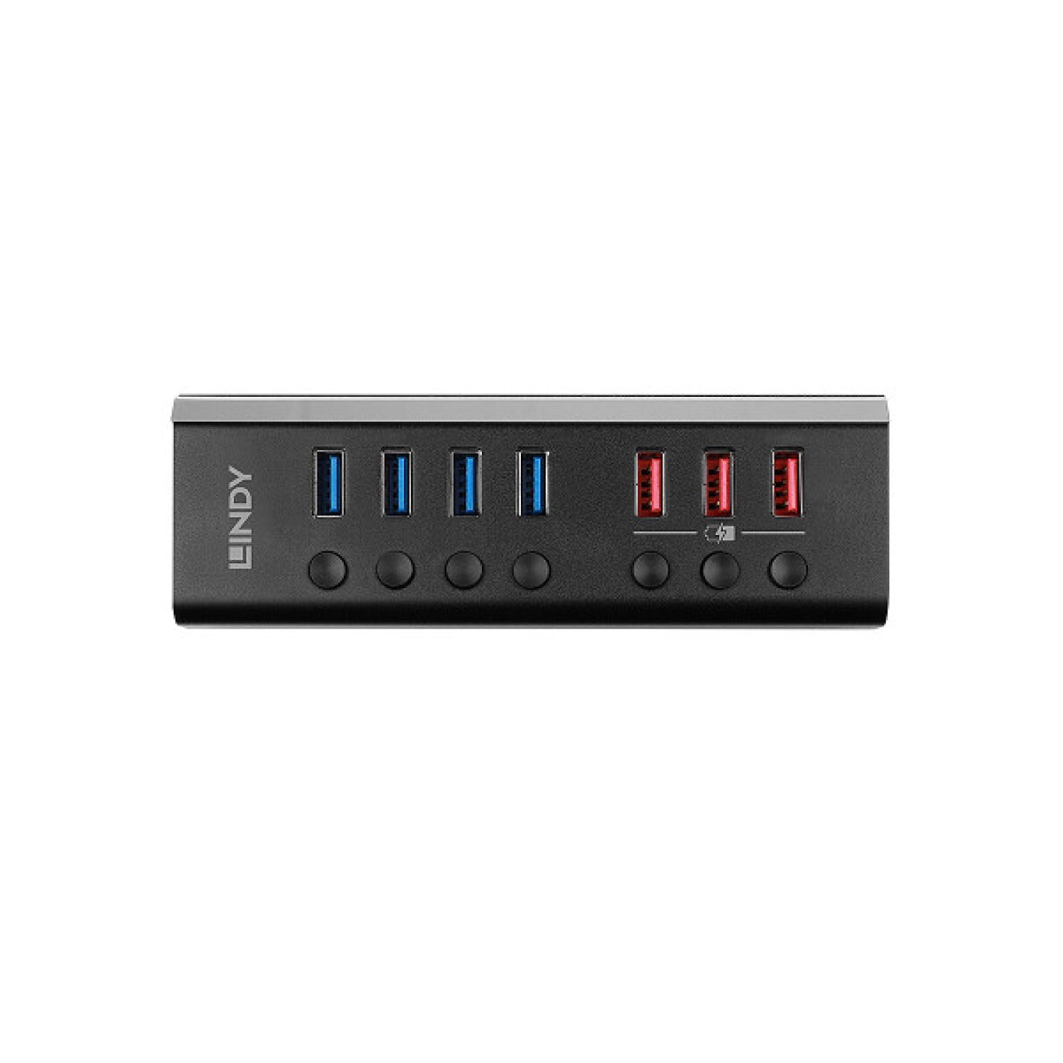 Lindy · Hub USB 3.2 Gen 1 · Type-B · 5000 Mbit/s · Negro