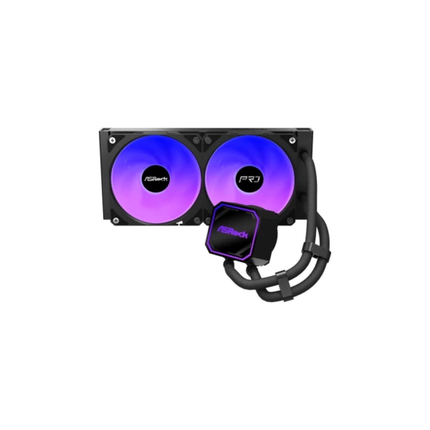 Asrock Pro 240 ARGB · Refrigeración CPU · Socket 1851/1700/AM5/AM4 · 2x120mm · ARGB