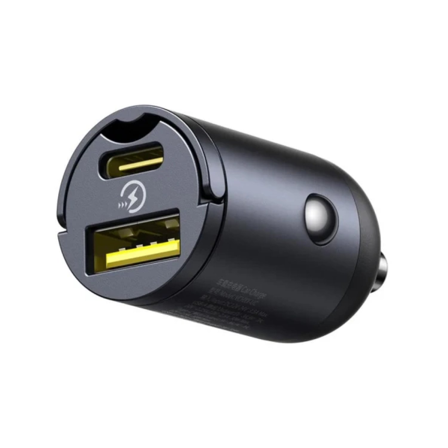 Baseus Tiny Star Mini · Cargador de Coche 30W · USB-C · Negro Cósmico