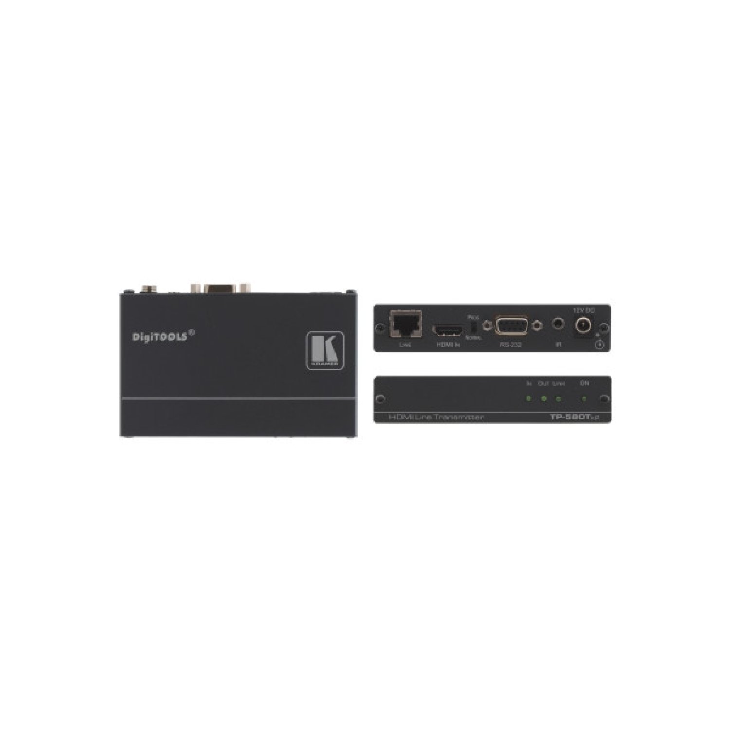 Kramer TP-580TXR · Extensor AV · Transmisor de Señales · Negro