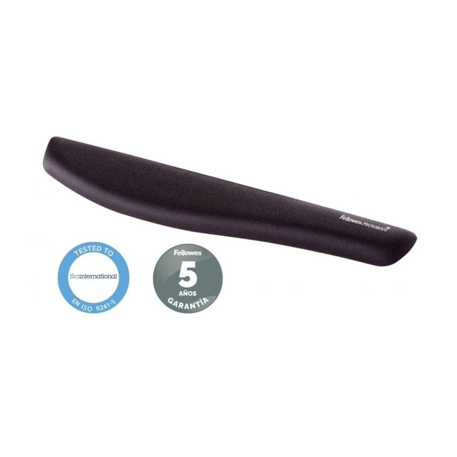 Fellowes Reposamuñecas PlushTouch · Ergonómico · Teclado · Negro
