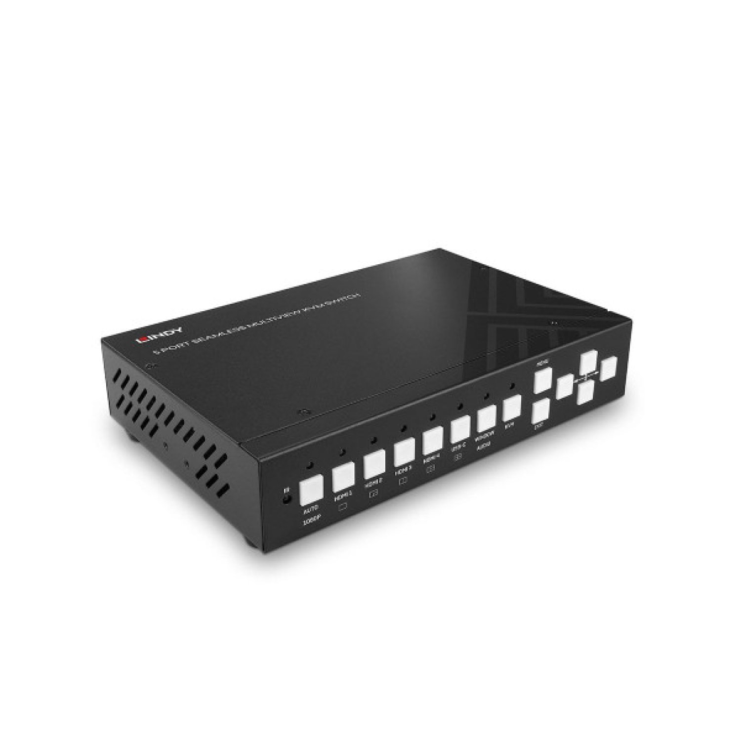 Lindy KVM Switch · Conmutador de 2 Puertos · Negro