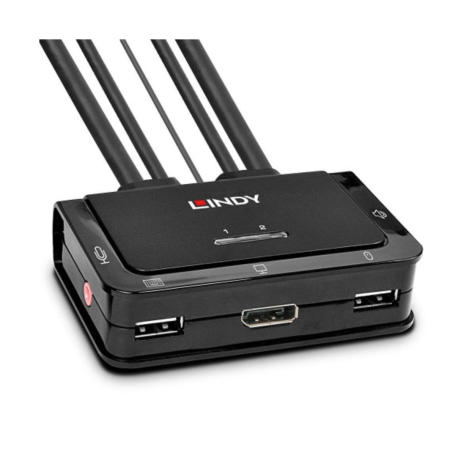Lindy · KVM Interruptor · Montaje en Rack · Negro