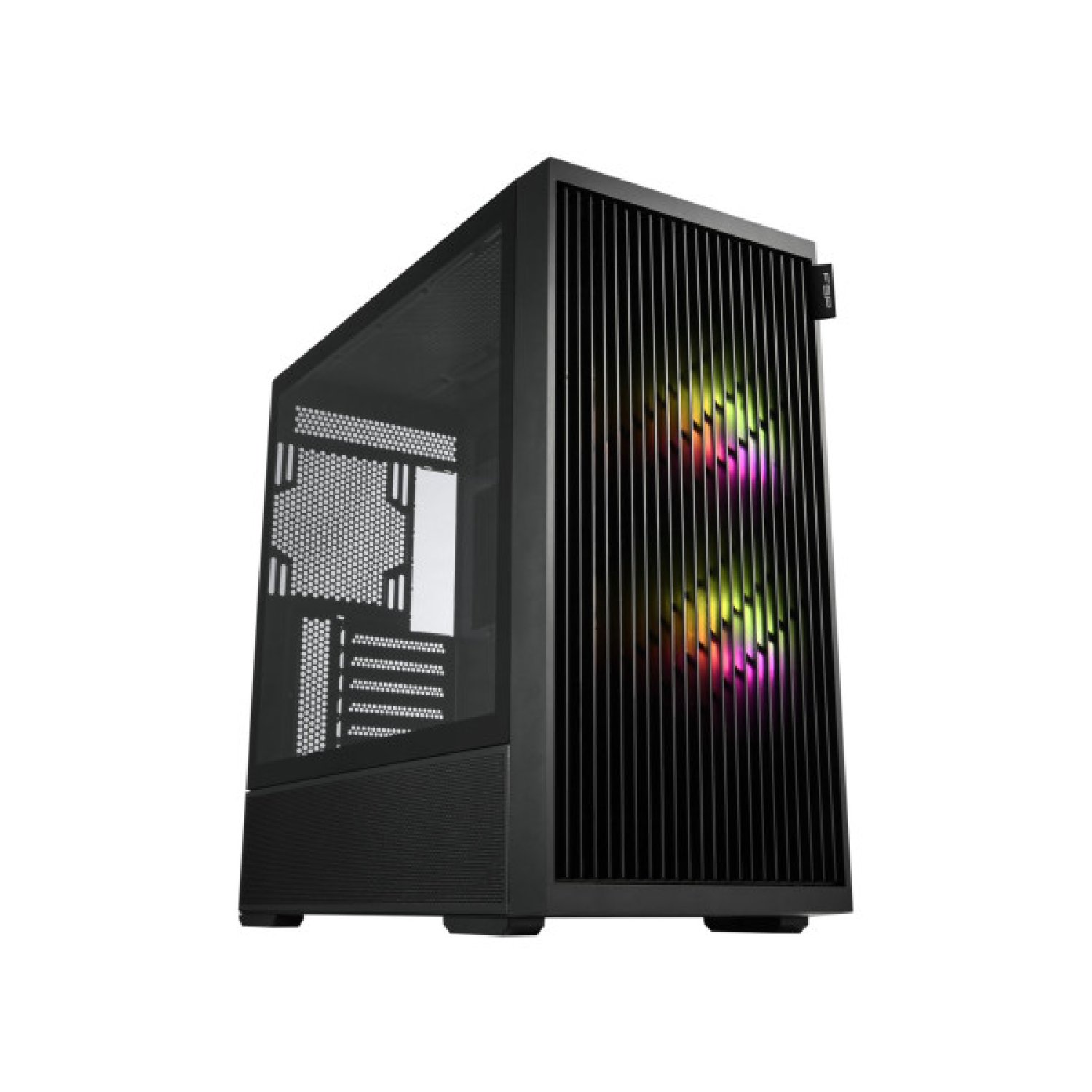 FSP M330-BA · Caja ATX Mid Tower · 2x USB 3.0 + Type-C · 2x 120mm ARGB · Negro