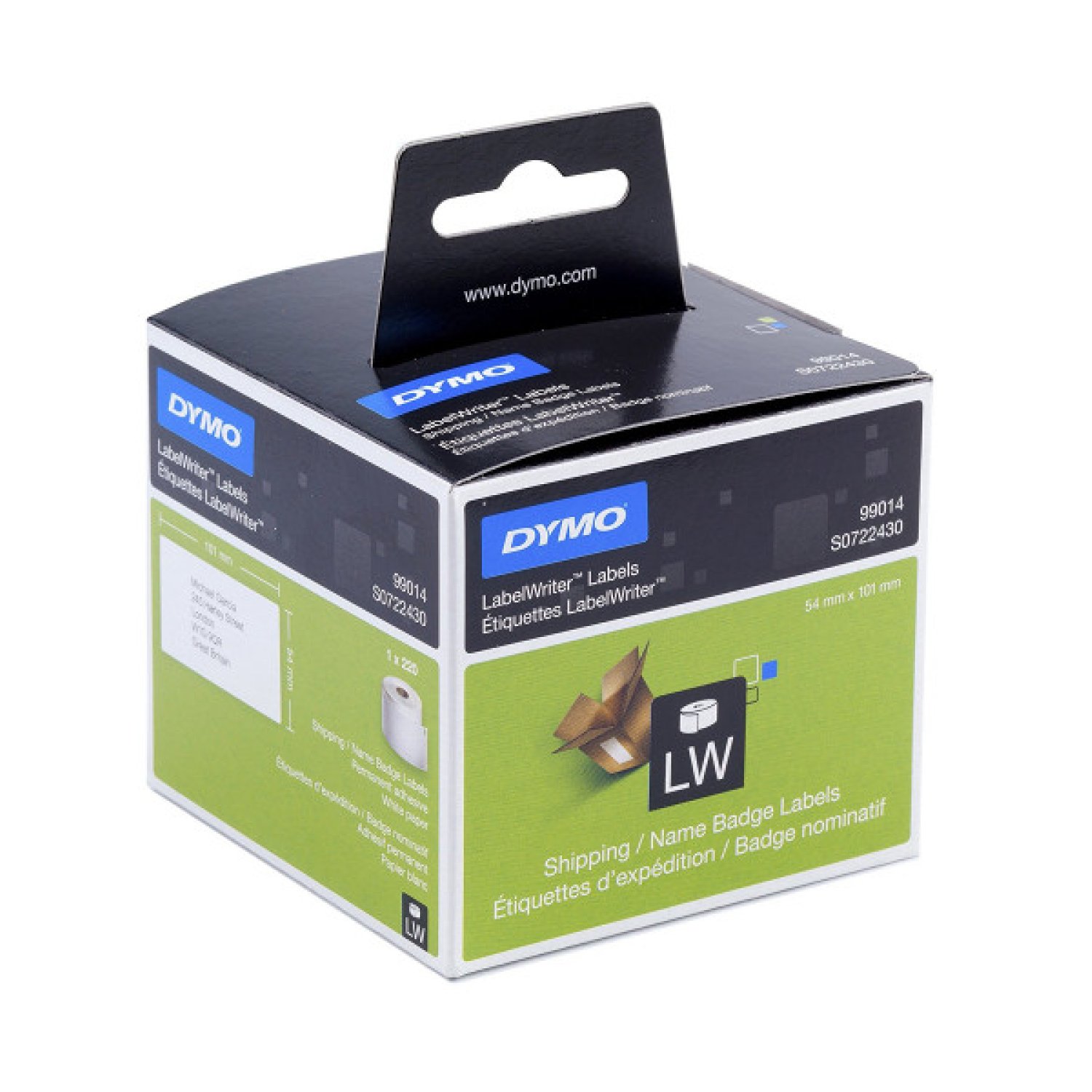 Dymo LabelWriter · Etiquetas Adhesivas · 101x54mm · Blanco · 220 etiquetas