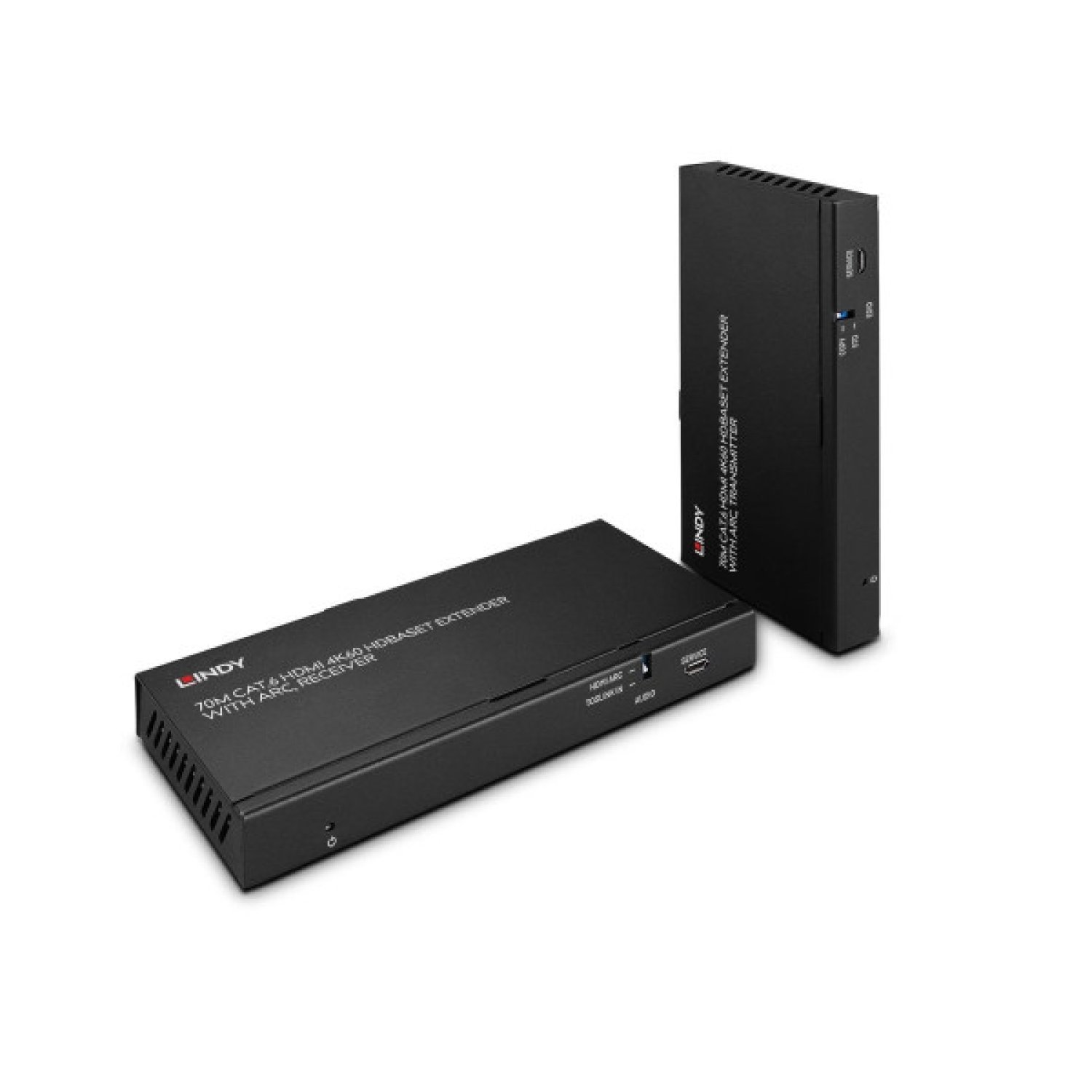 Lindy 38349 · Extensor AV · Transmisor y Receptor · Señales de Audio/Vídeo · Negro