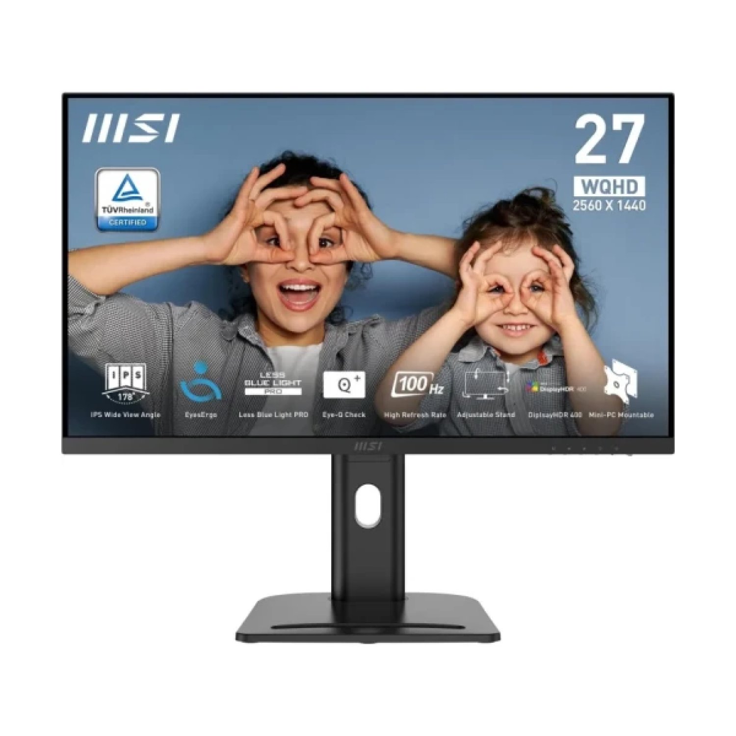 MSI Monitor Pro MP273Q · 27" IPS · 2560x1440 · 144Hz · Negro