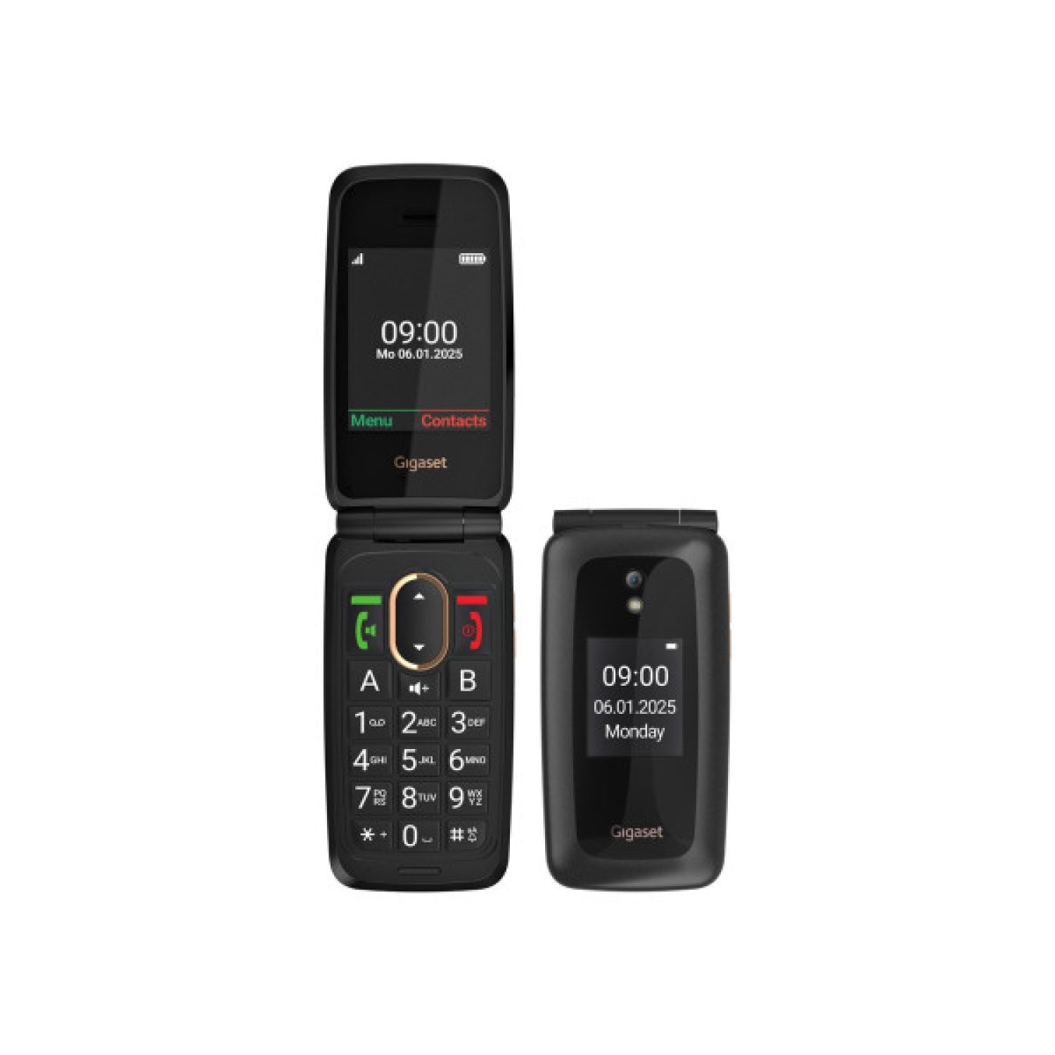 Gigaset GL795 · Teléfono Mayores · 2,8" · 142g · Negro
