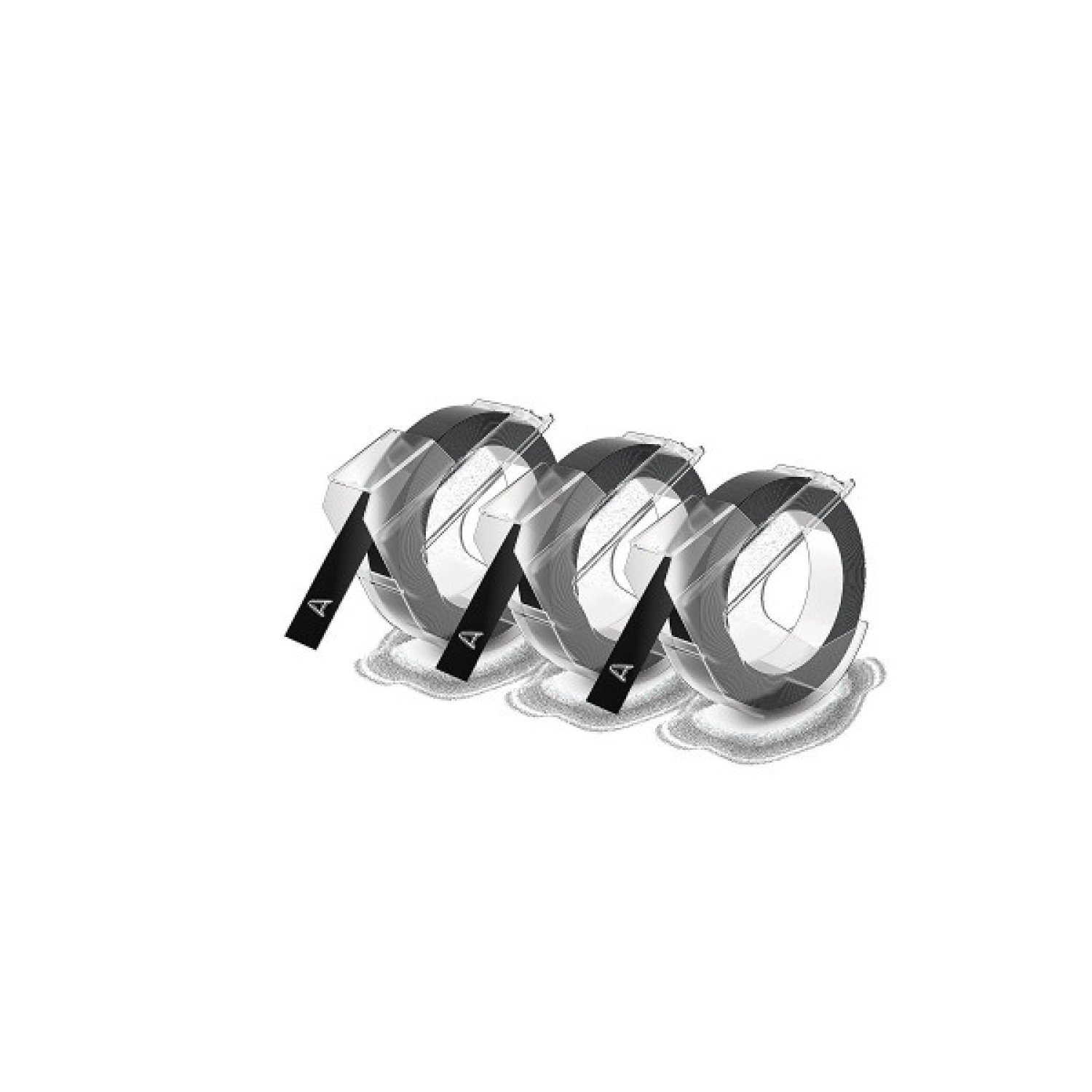 Dymo · Pack 3 Cintas Etiqueta · 9mm x 3m · Negro